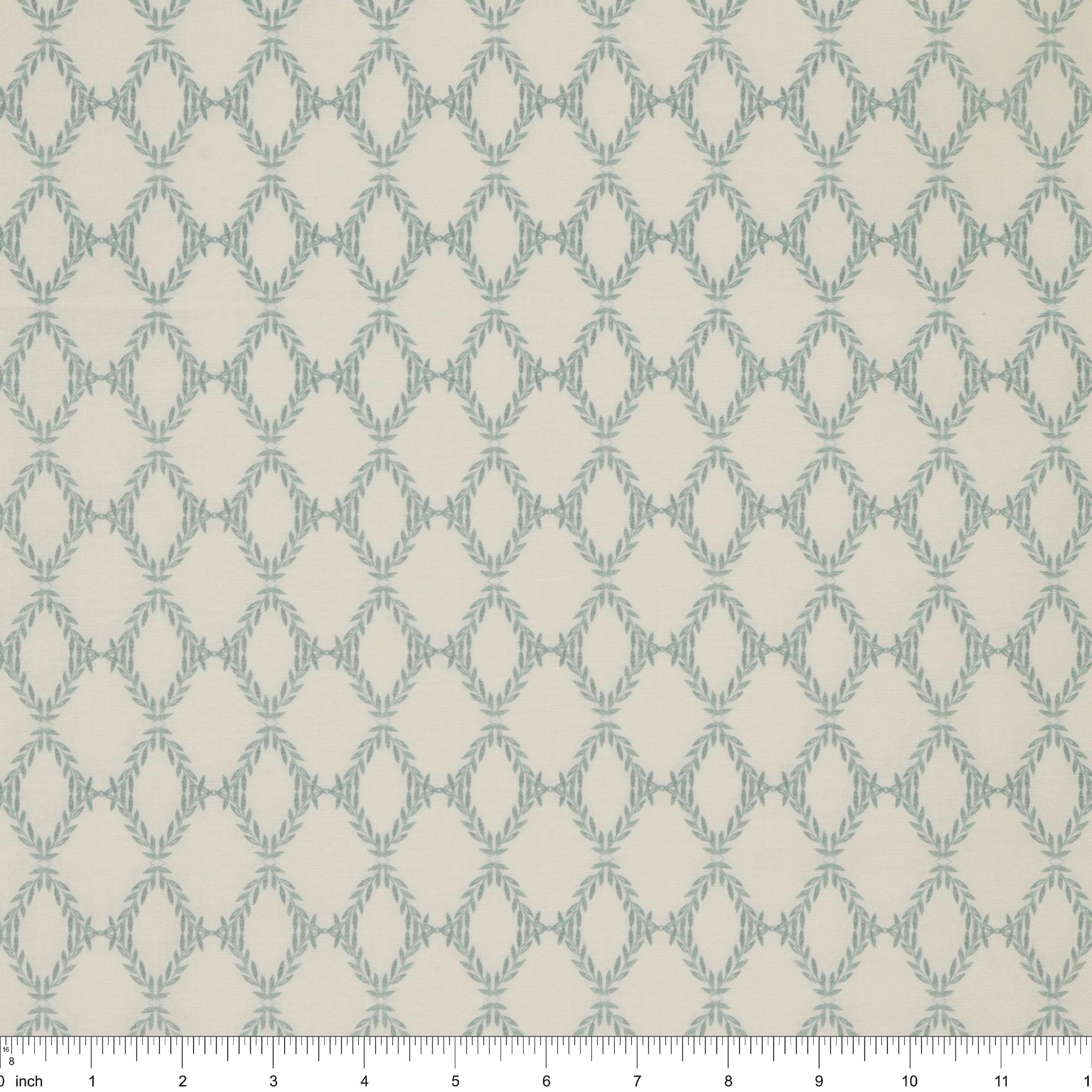 Garden of Affection Fabric Collection - Affection Trellis Turquoise/White - Image 3