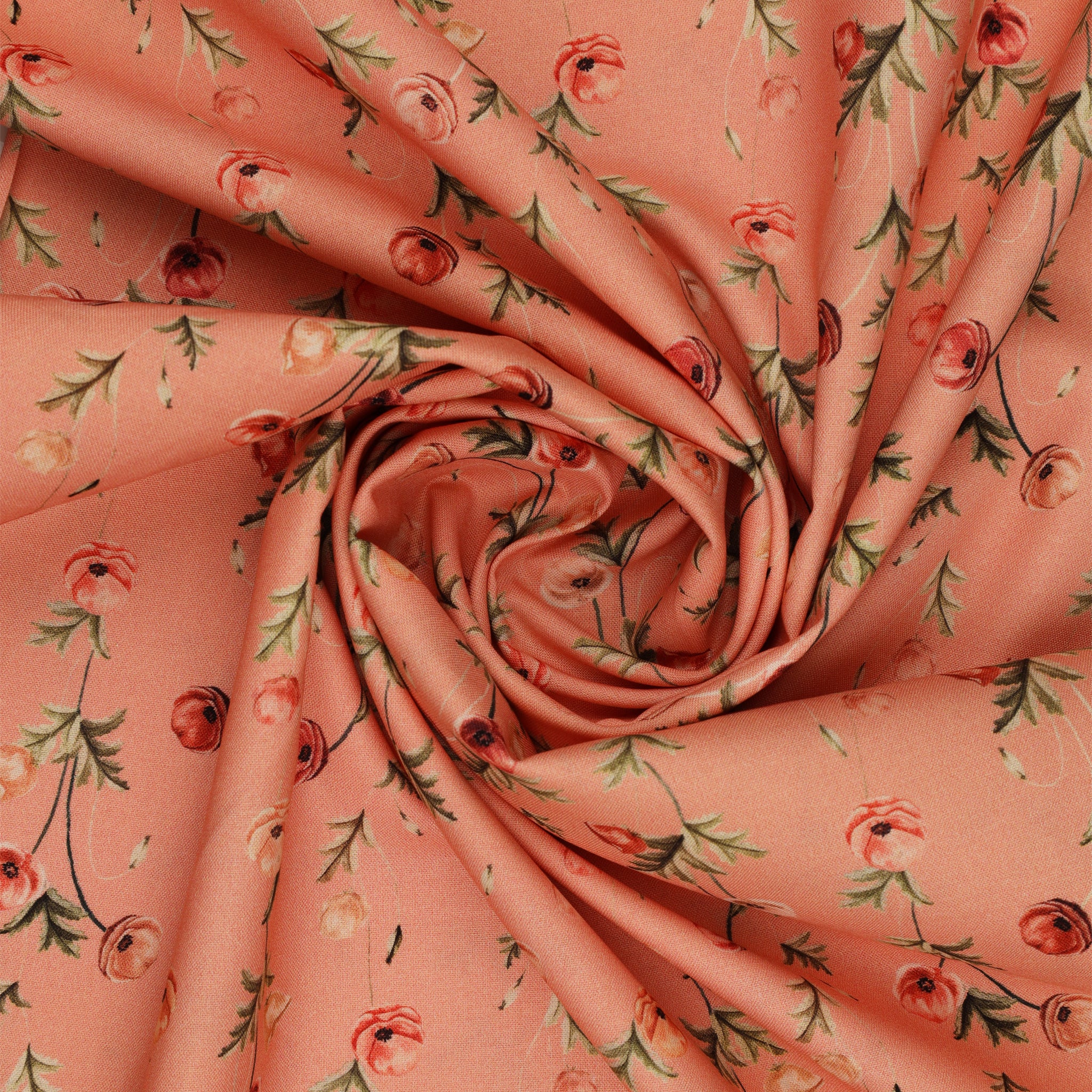 Garden of Affection Fabric Collection - Arbor Rose Medium Peach - Image 2