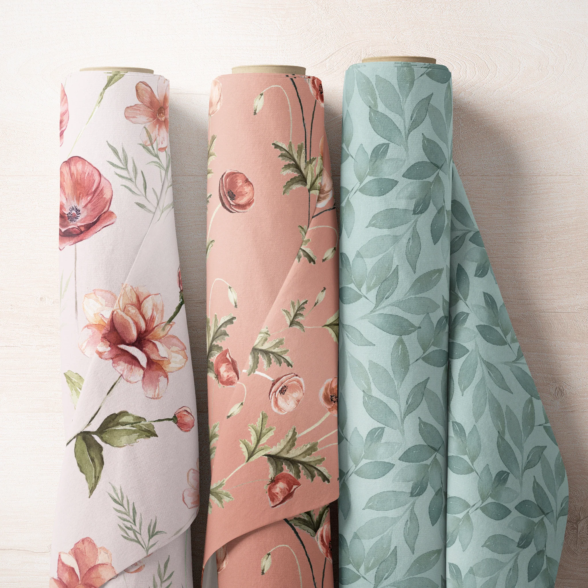 Garden of Affection Fabric Collection - Rose Bud Dark Rose - Image 6