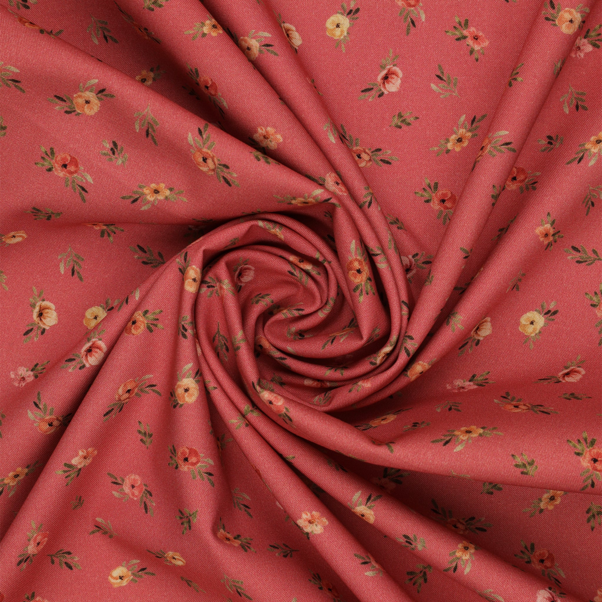 Garden of Affection Fabric Collection - Rose Bud Dark Rose - Image 2