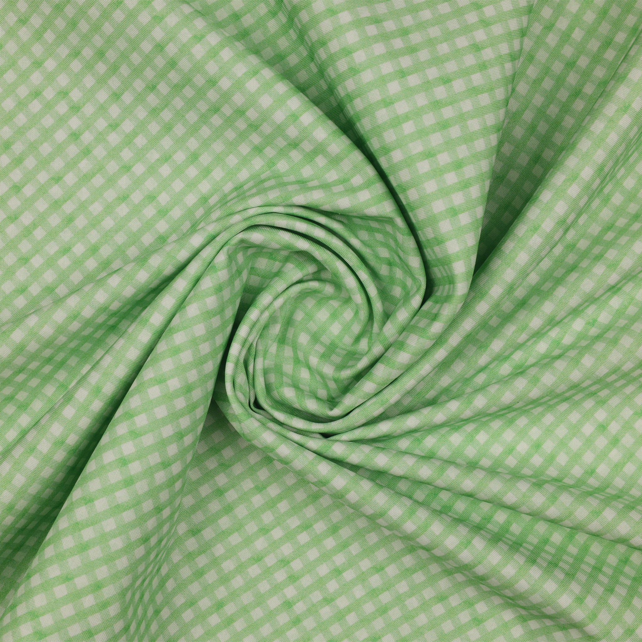 Garden Tea Fabric Collection - Garden Plaid Green - Image 2