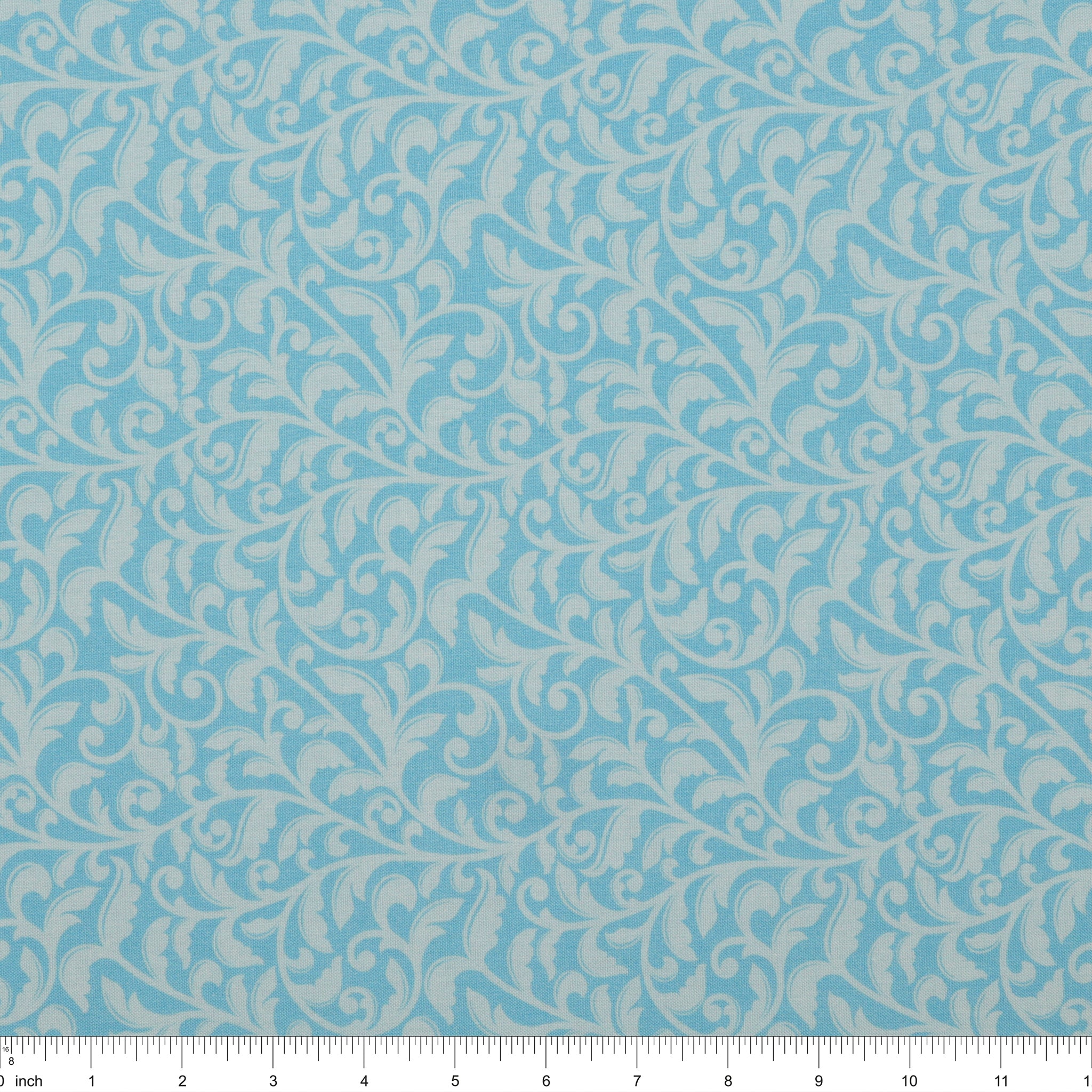 Garden Tea Fabric Collection - Garden Scroll Blue - Image 3