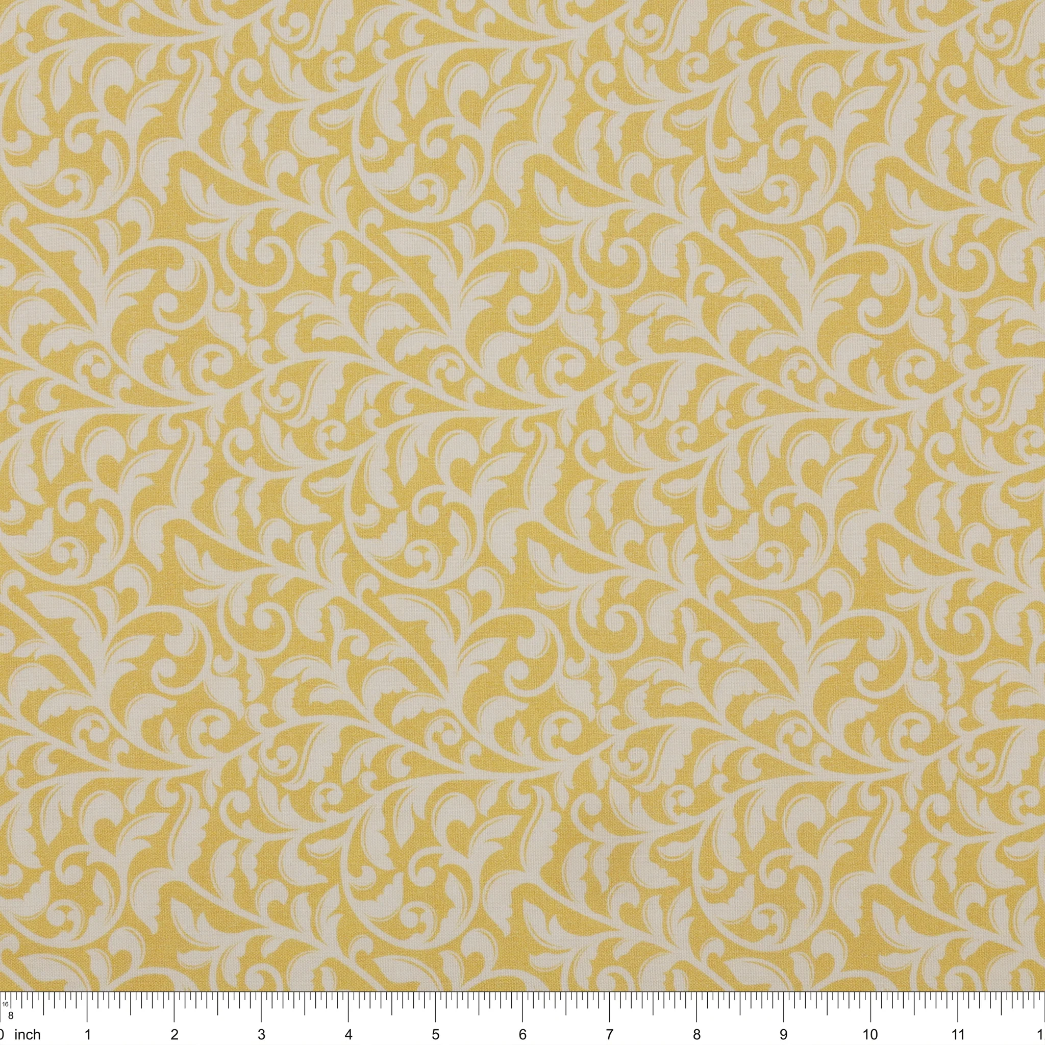 Garden Tea Fabric Collection - Garden Scroll Yellow - Image 3