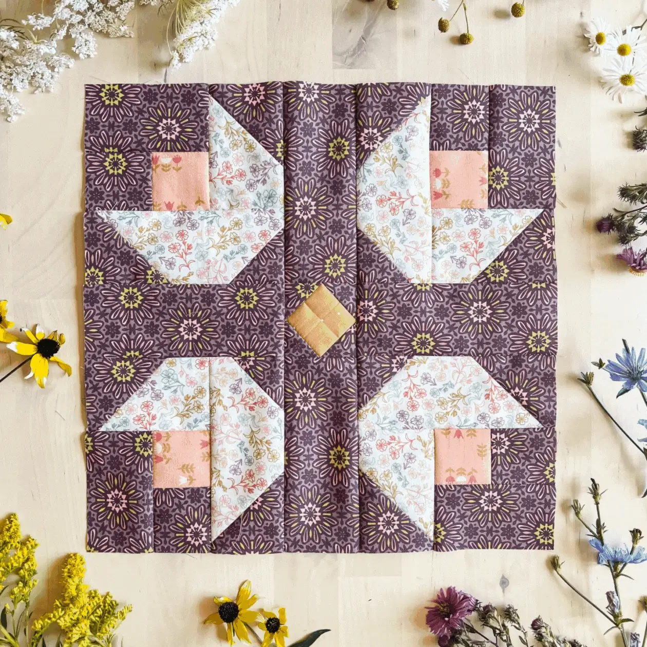 GeoBloom Fabric Collection - Flower Pins - Image 6