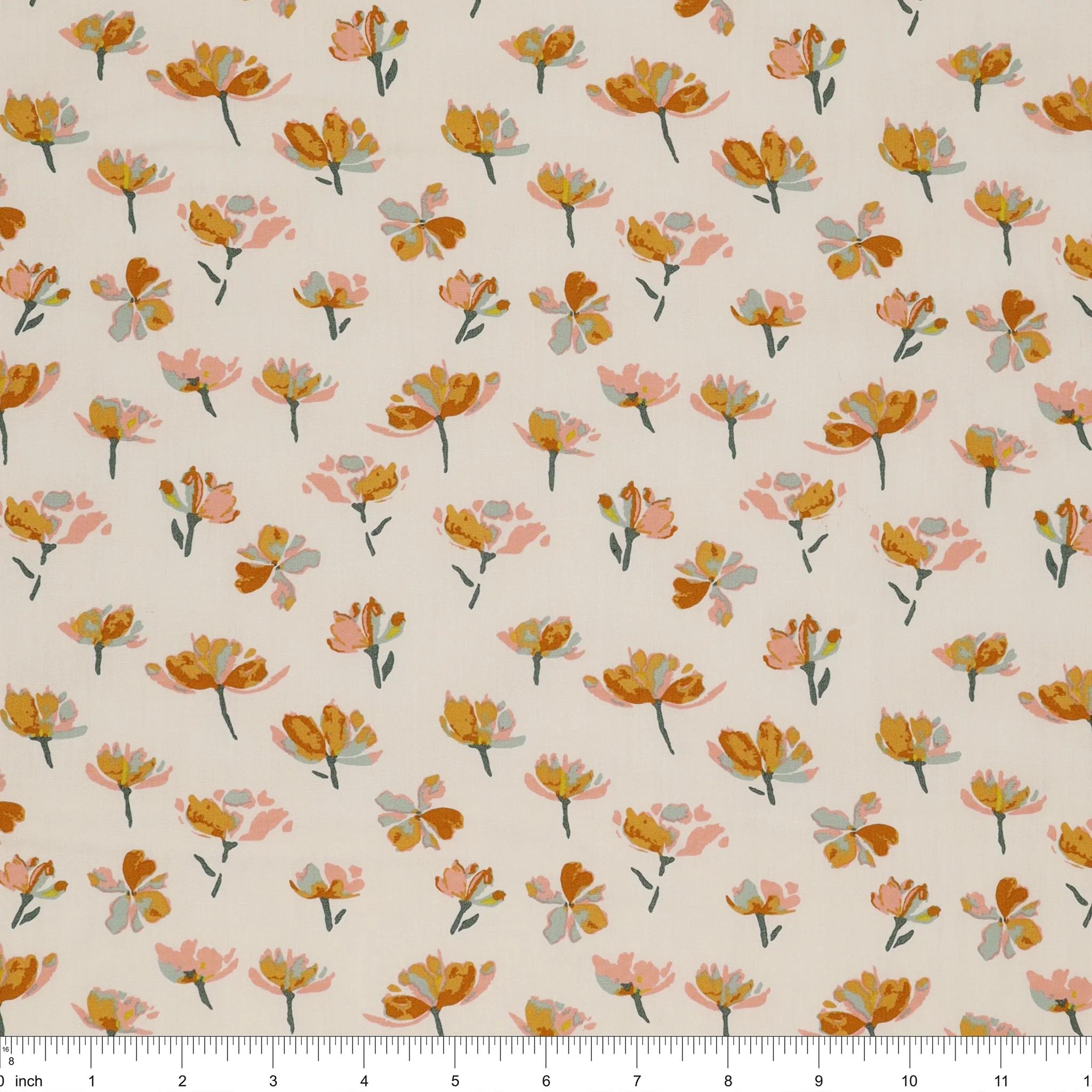 GeoBloom Fabric Collection - Watercolor Blooms - Image 3