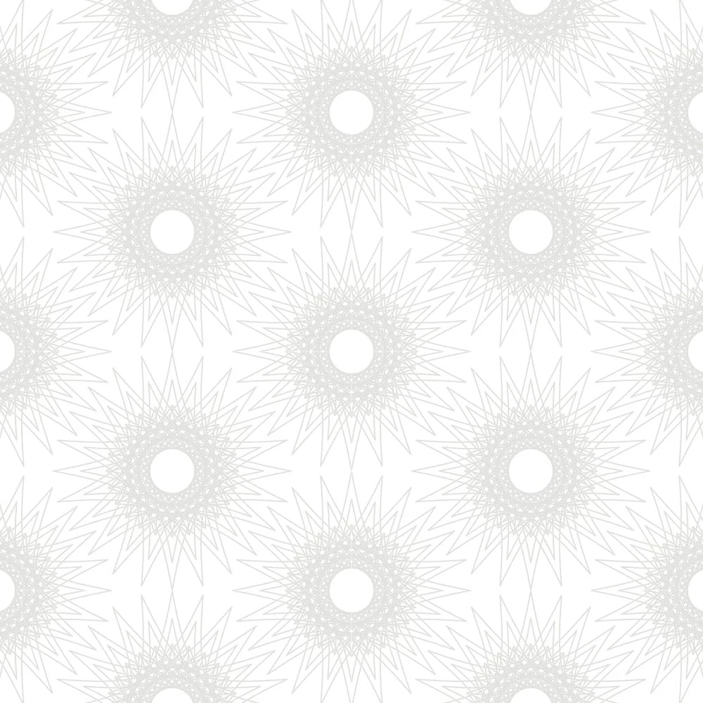 Geometric Flowers #2 Tone on Tone Fabric - Image 2