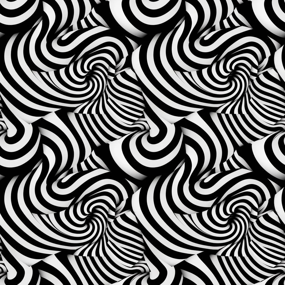 Geometric Optical Illusion Fabric