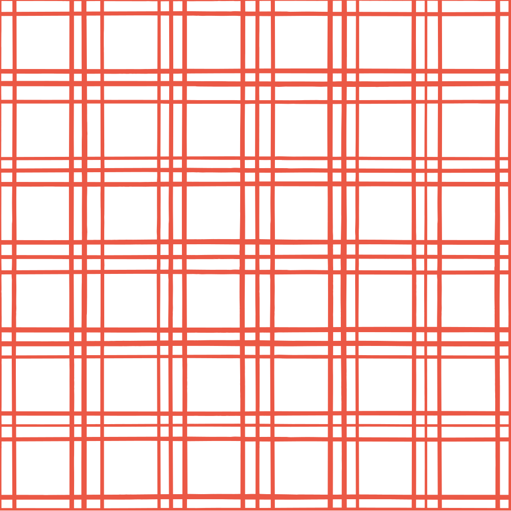 Geometric Plaid Fabric - Cinnabar