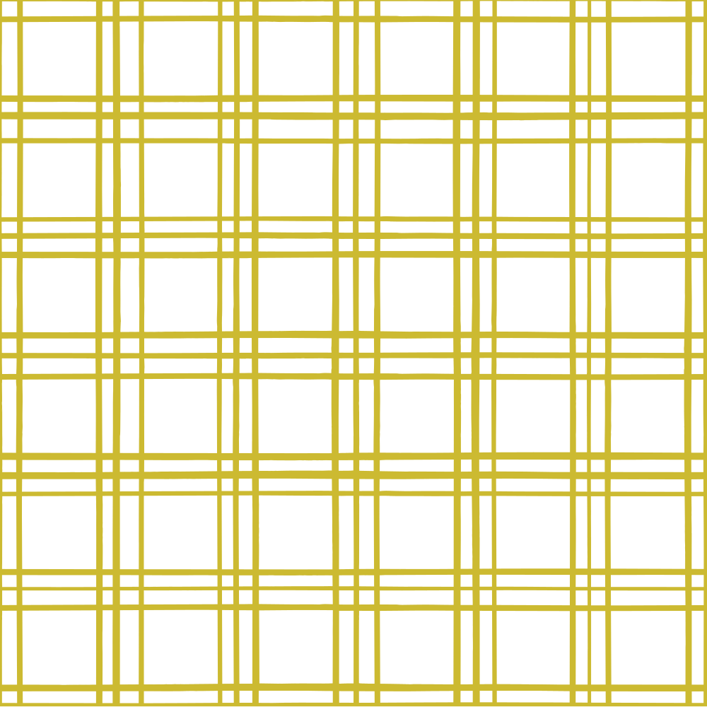 Geometric Plaid Fabric - Gold