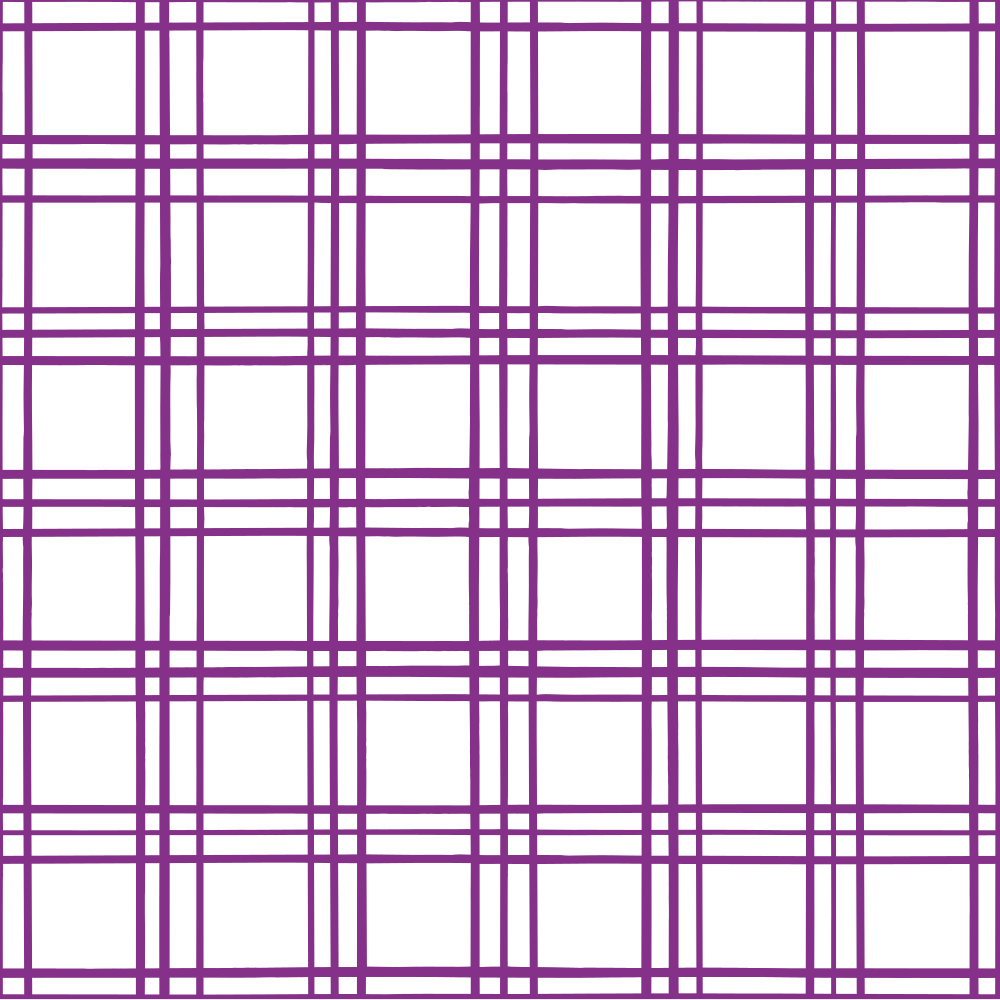 Geometric Plaid Fabric - Grape