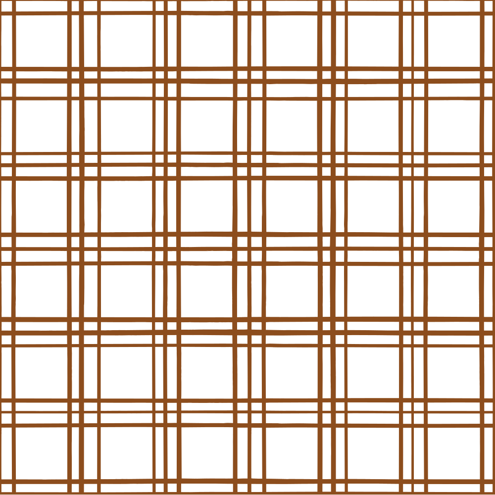 Geometric Plaid Fabric - Russet