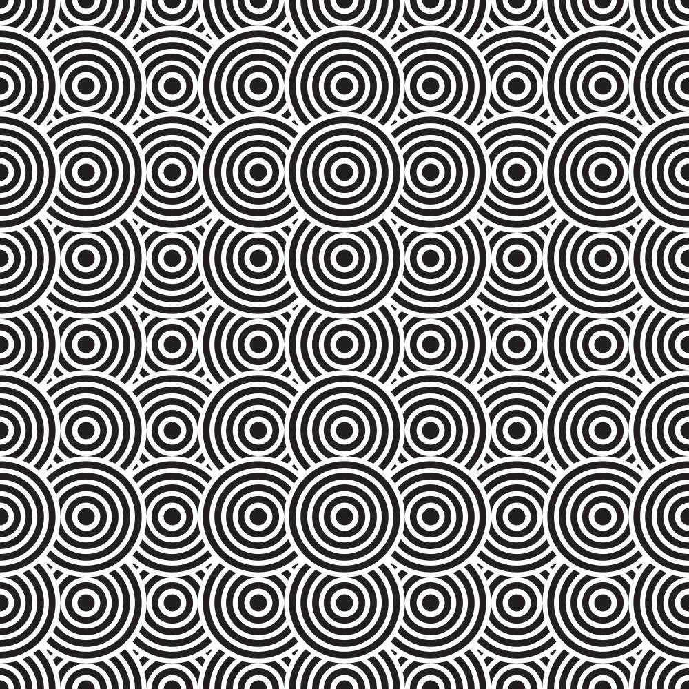Get Back Circles Fabric - Black