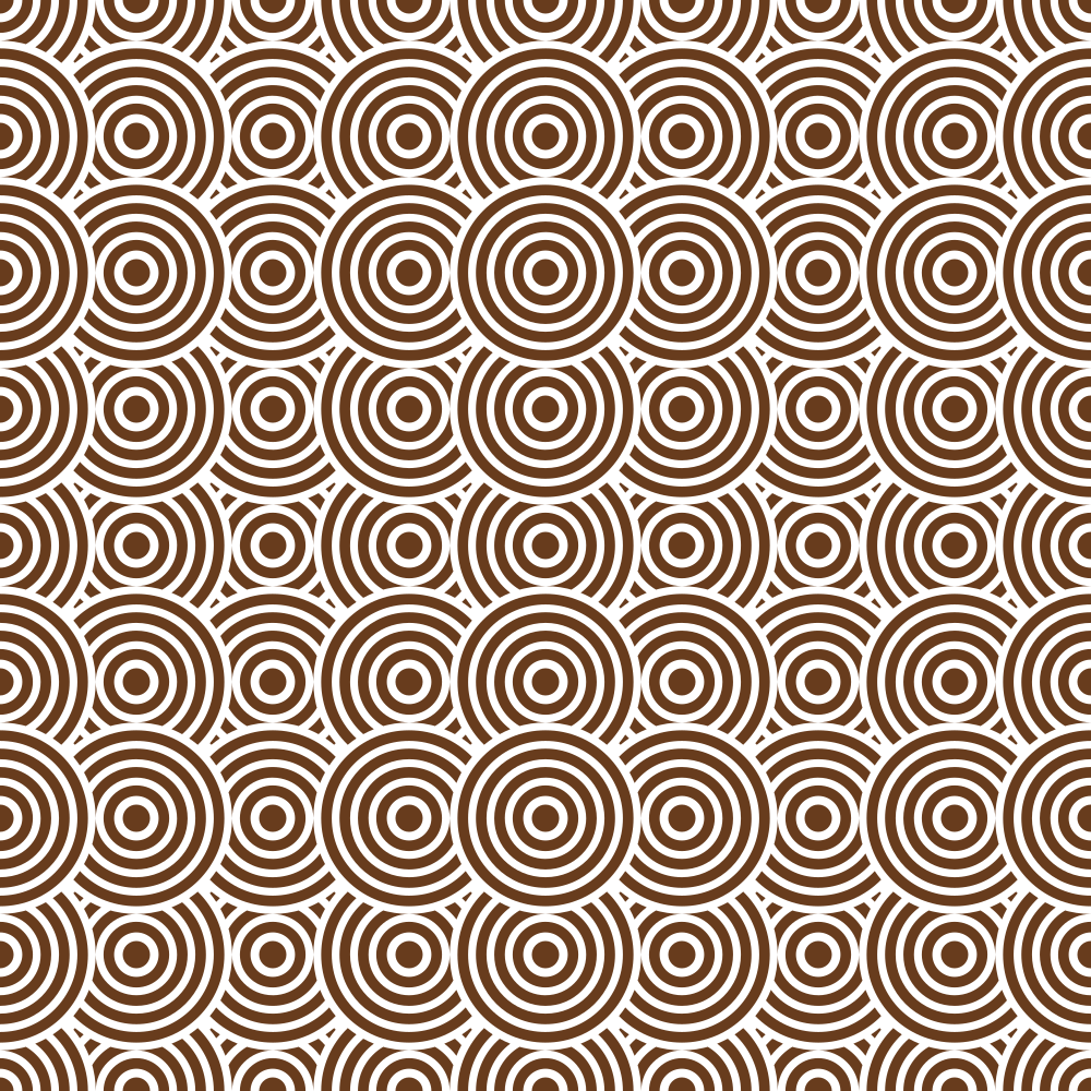 Get Back Circles Fabric - Chocolate