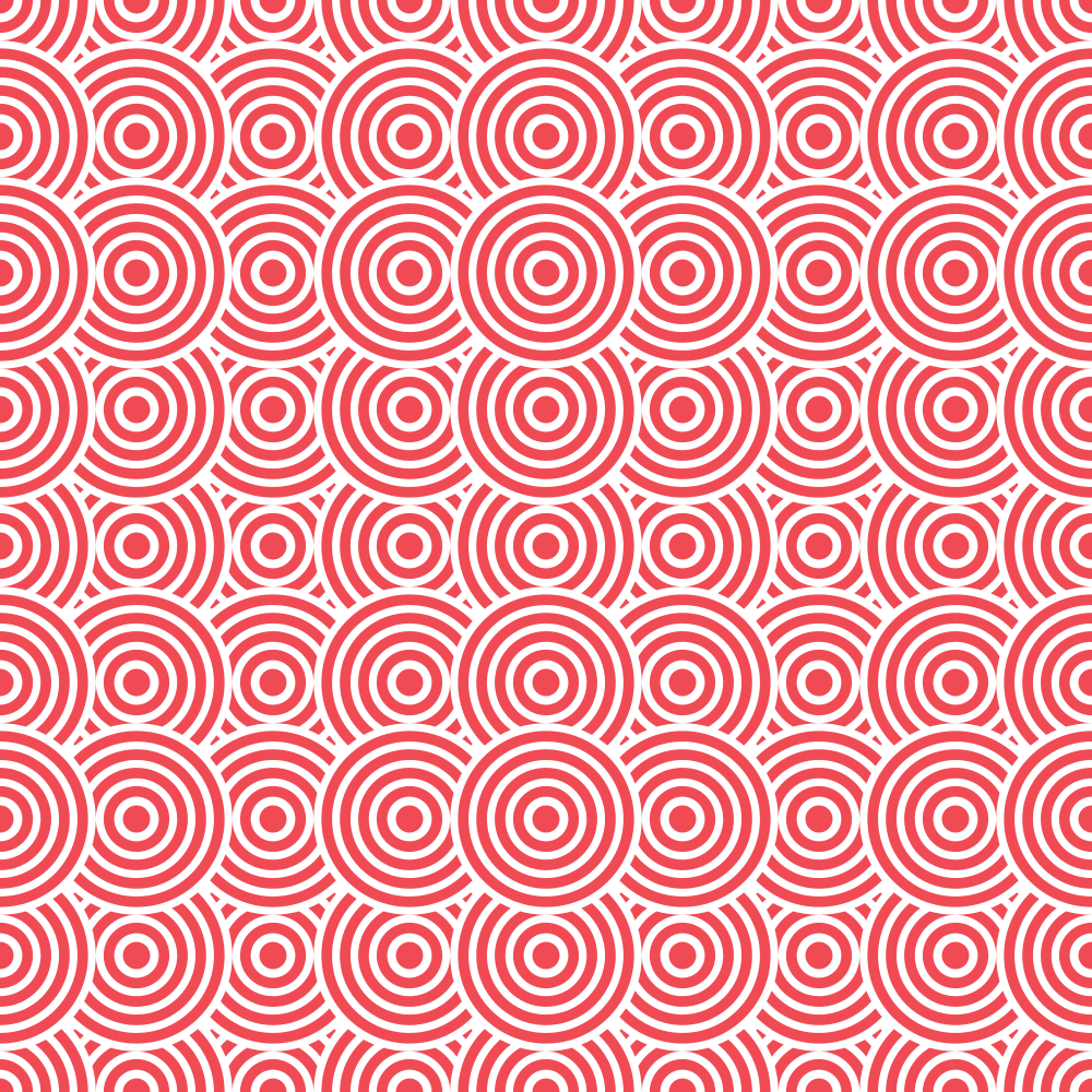 Get Back Circles Fabric - Red