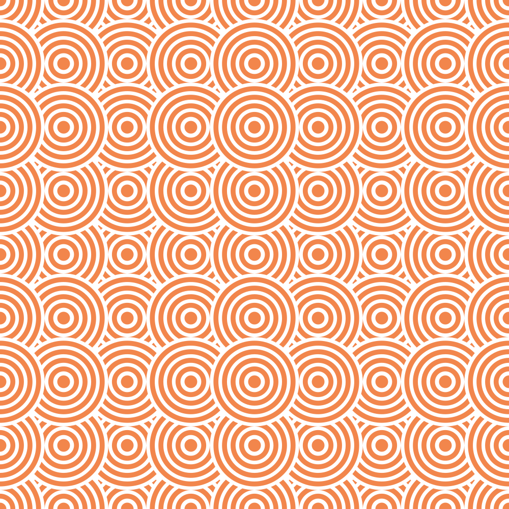 Get Back Circles Fabric - Soft Orange
