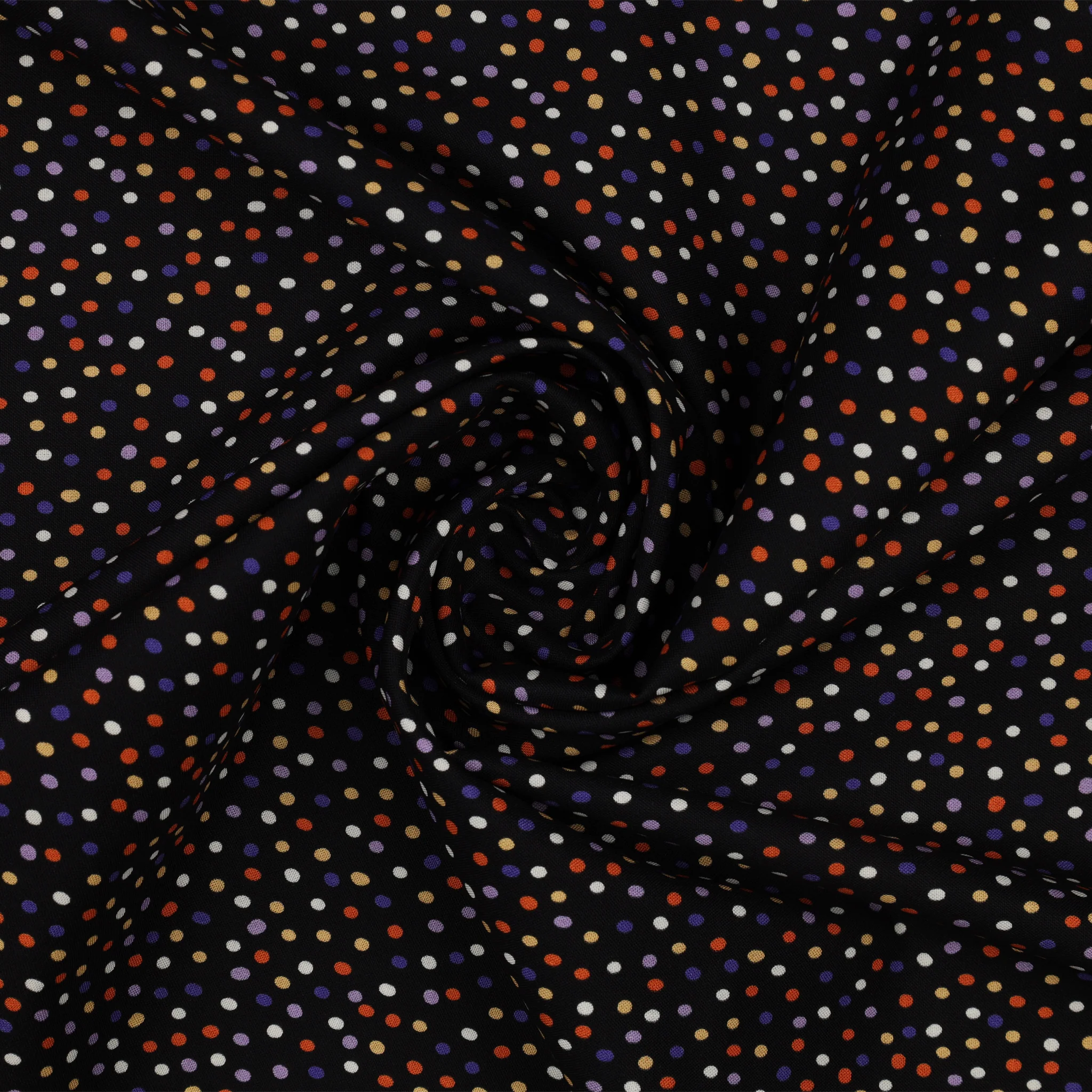 Ghostly Soiree Fabric Collection - Dot-Mania Black - Image 2