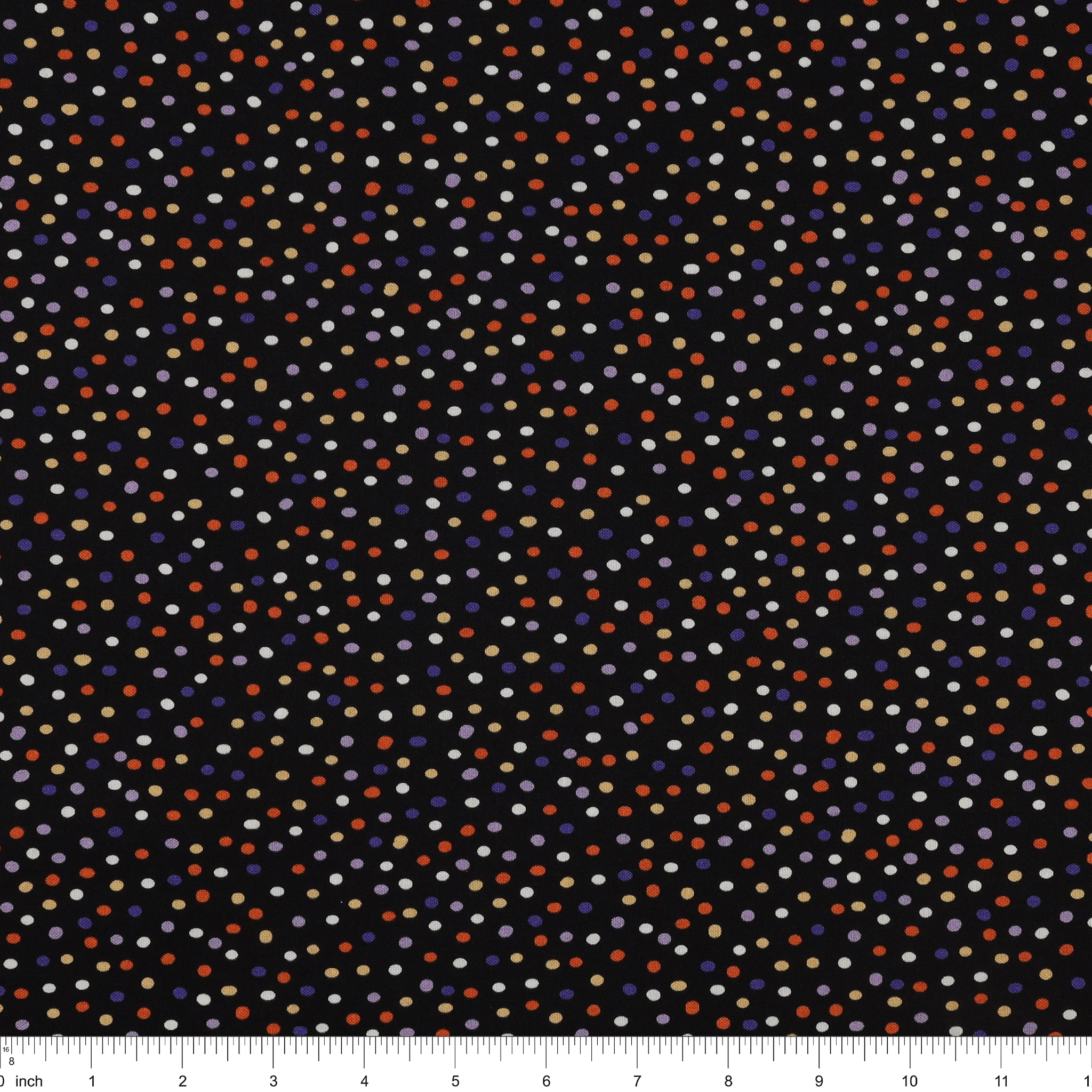 Ghostly Soiree Fabric Collection - Dot-Mania Black - Image 3