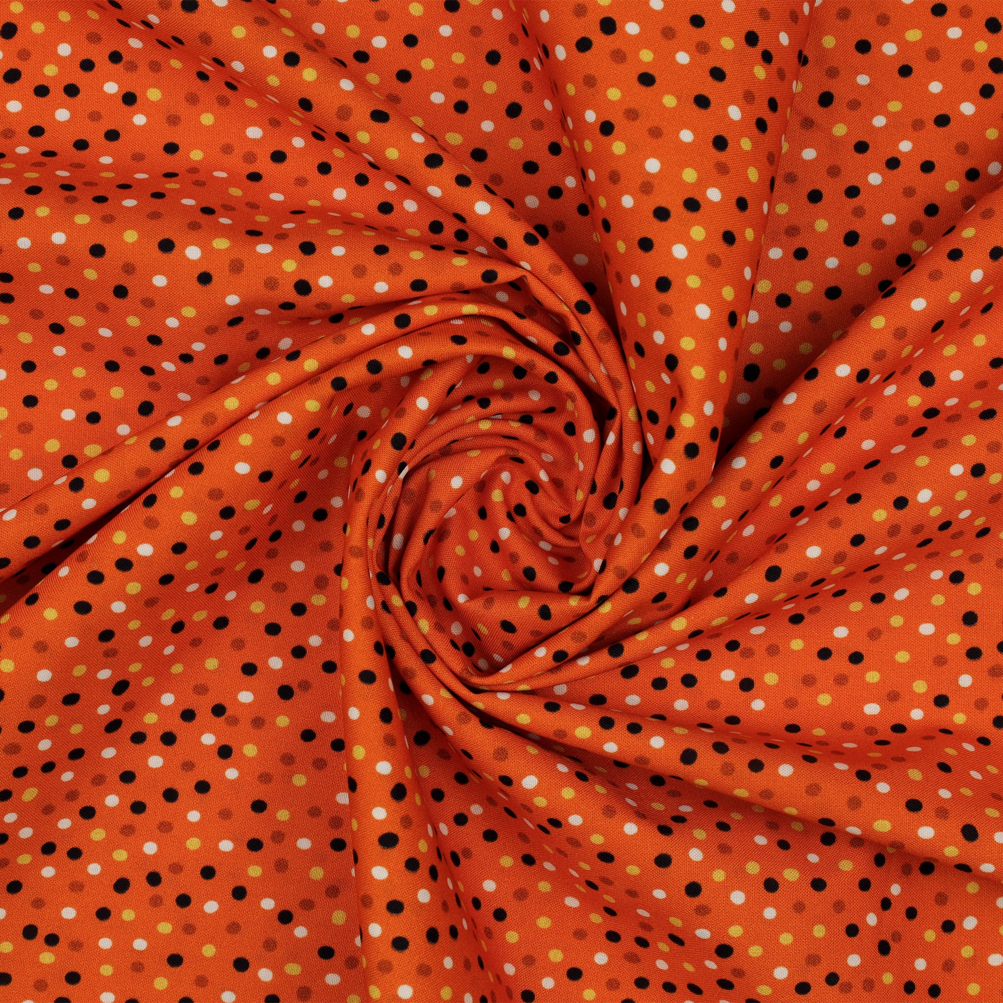 Ghostly Soiree Fabric Collection - Dot-Mania Orange - Image 2