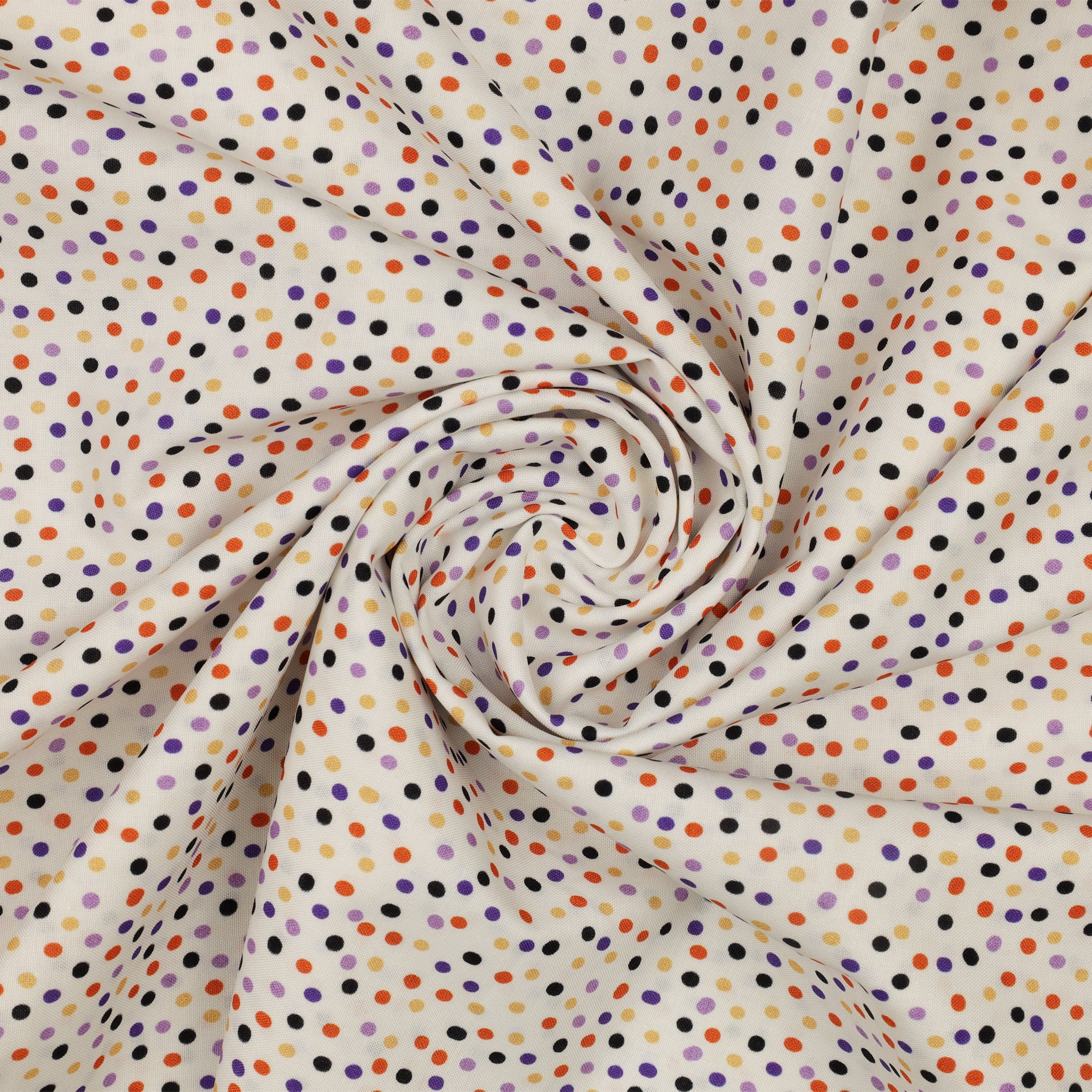 Ghostly Soiree Fabric Collection - Dot-Mania White - Image 2