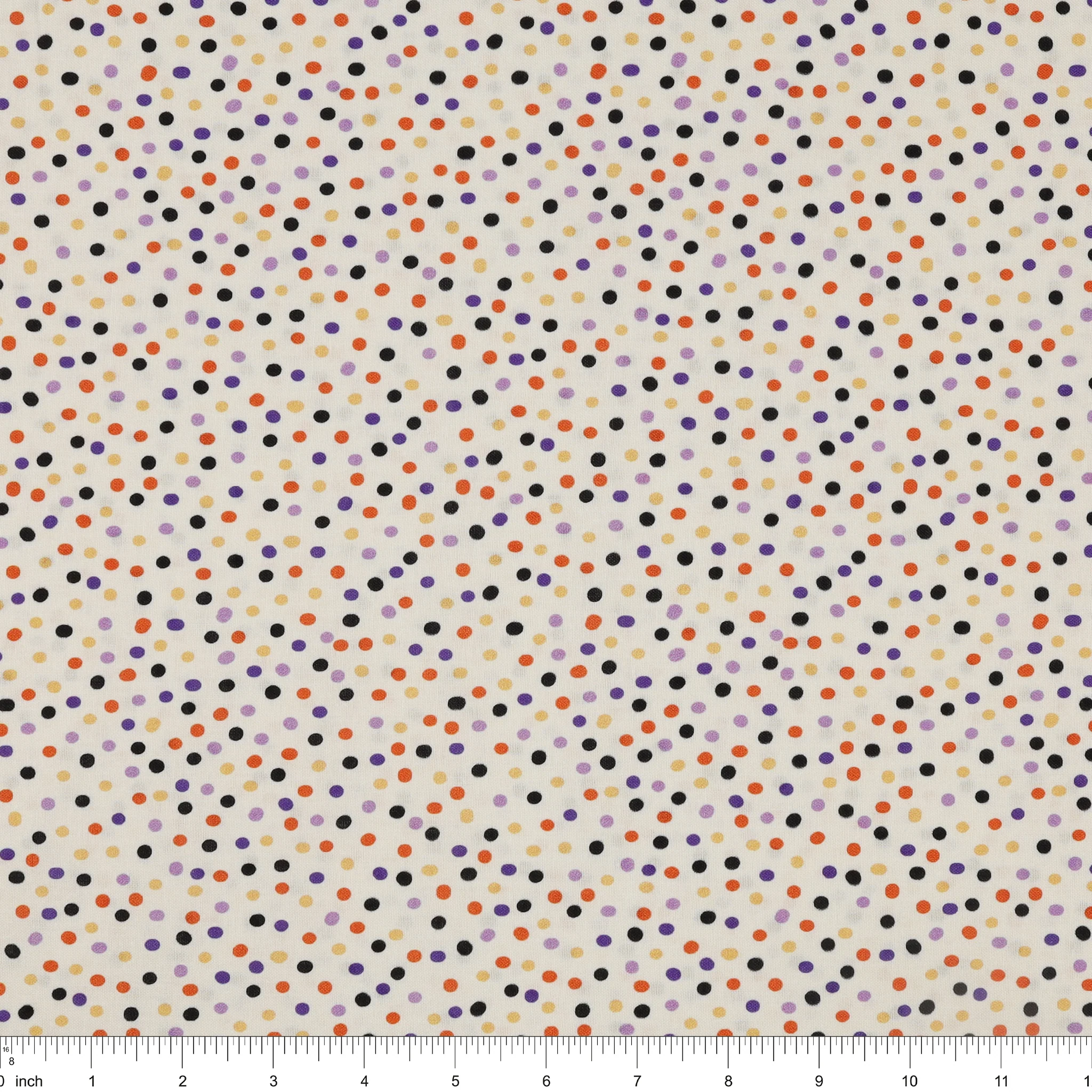 Ghostly Soiree Fabric Collection - Dot-Mania White - Image 3