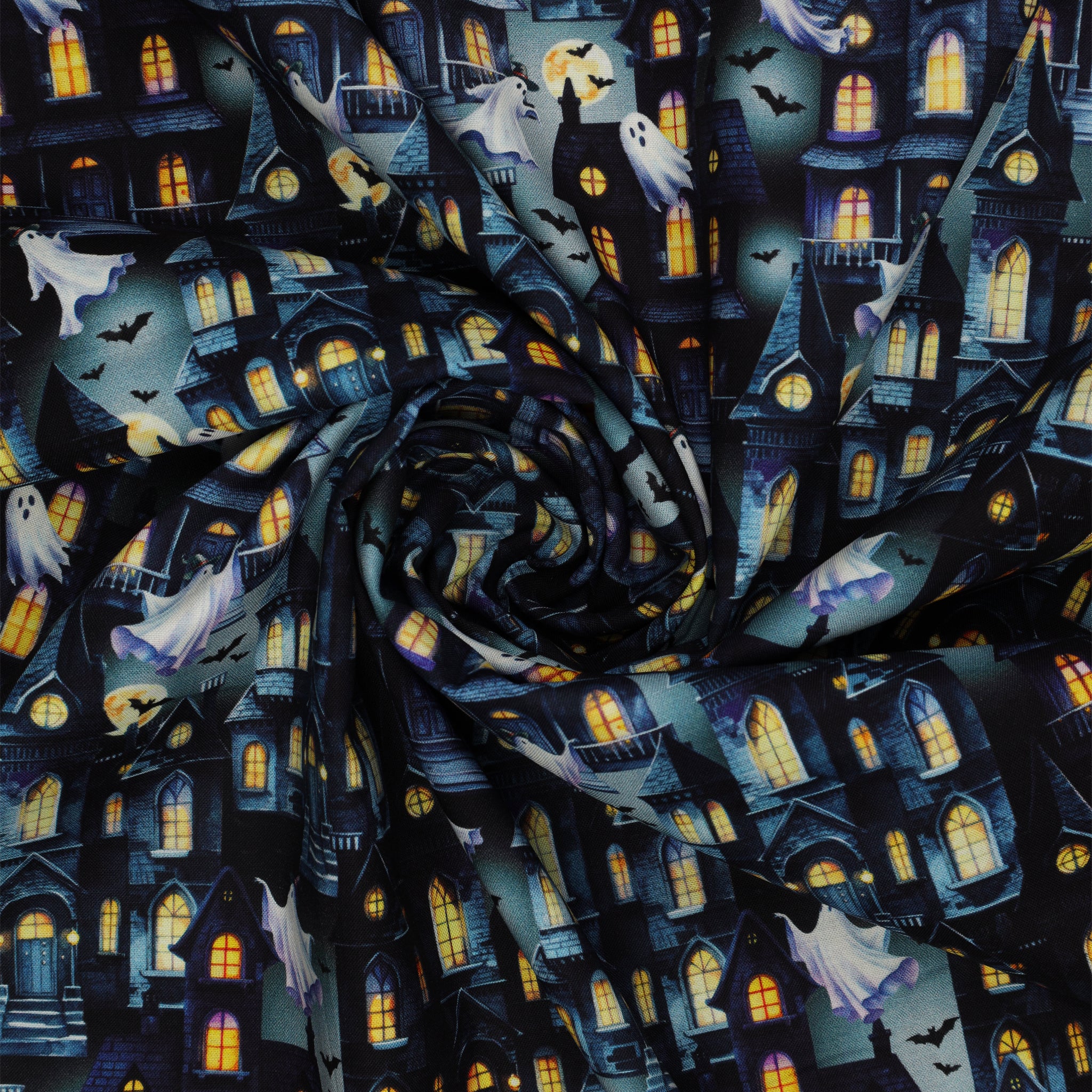 Ghostly Soiree Fabric Collection - Ghost Town Gray - Image 2