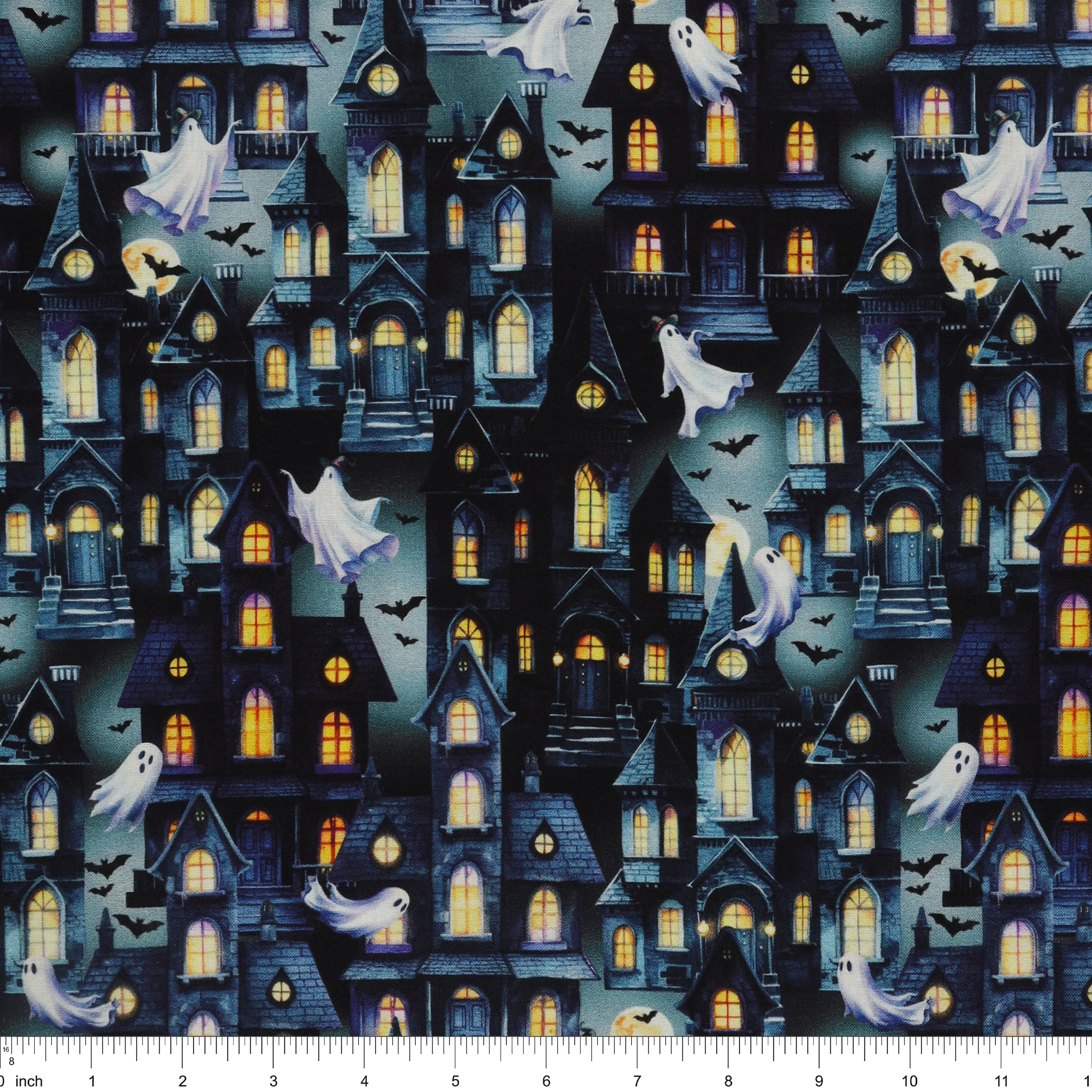 Ghostly Soiree Fabric Collection - Ghost Town Gray - Image 3
