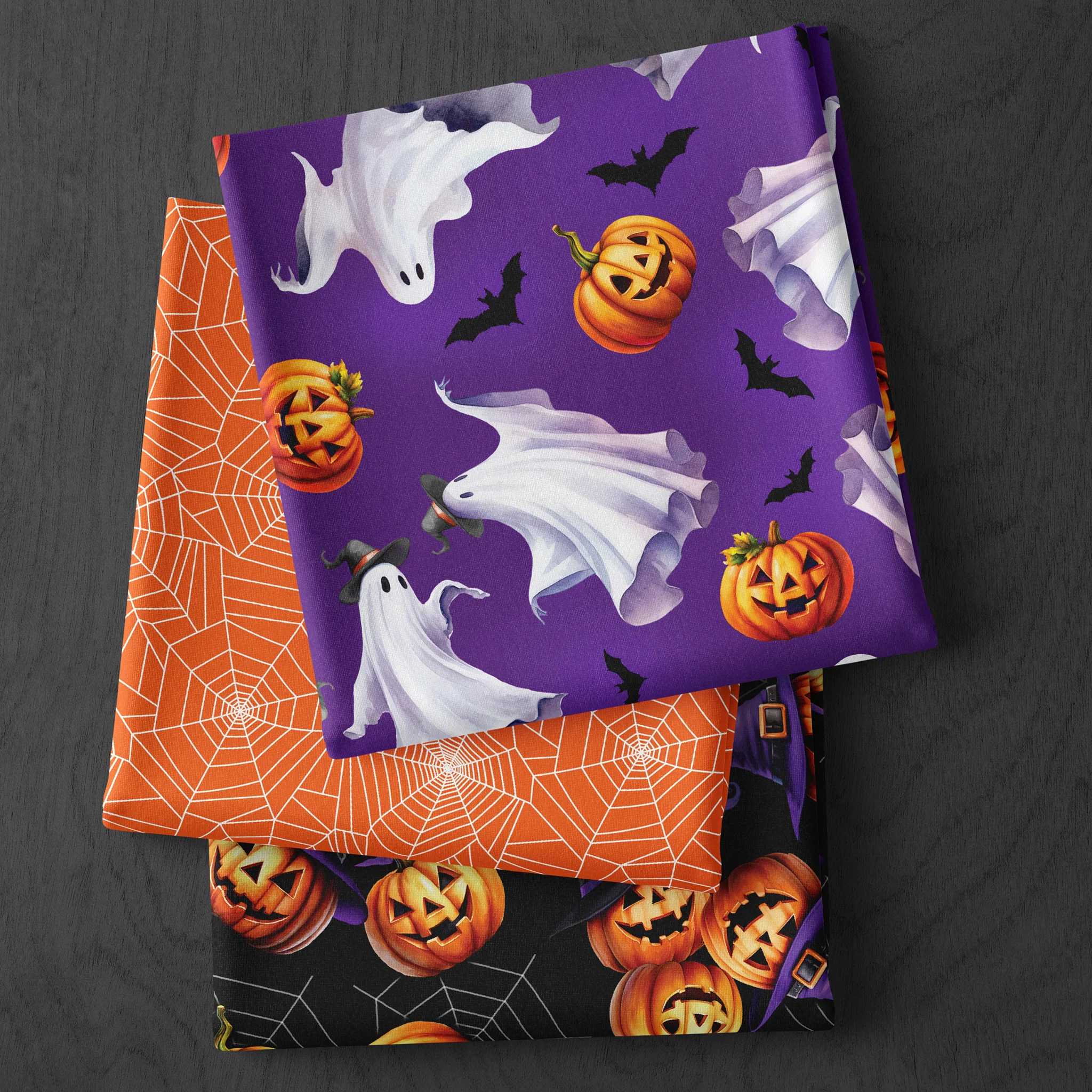 Ghostly Soiree Fabric Collection - Ghostly Stripe Multi - Image 4