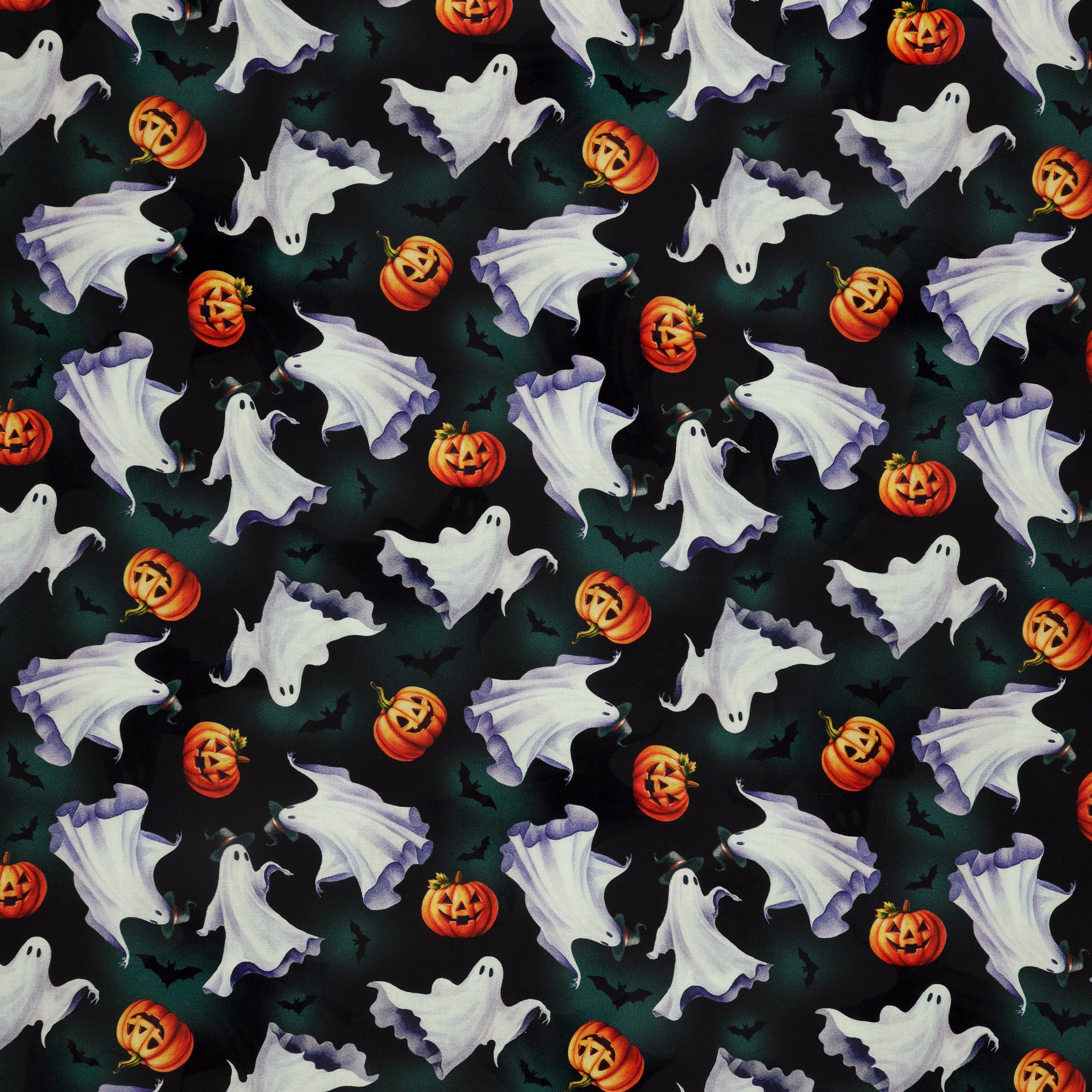 Ghostly Soiree Fabric Collection - Ghostly Parade Black
