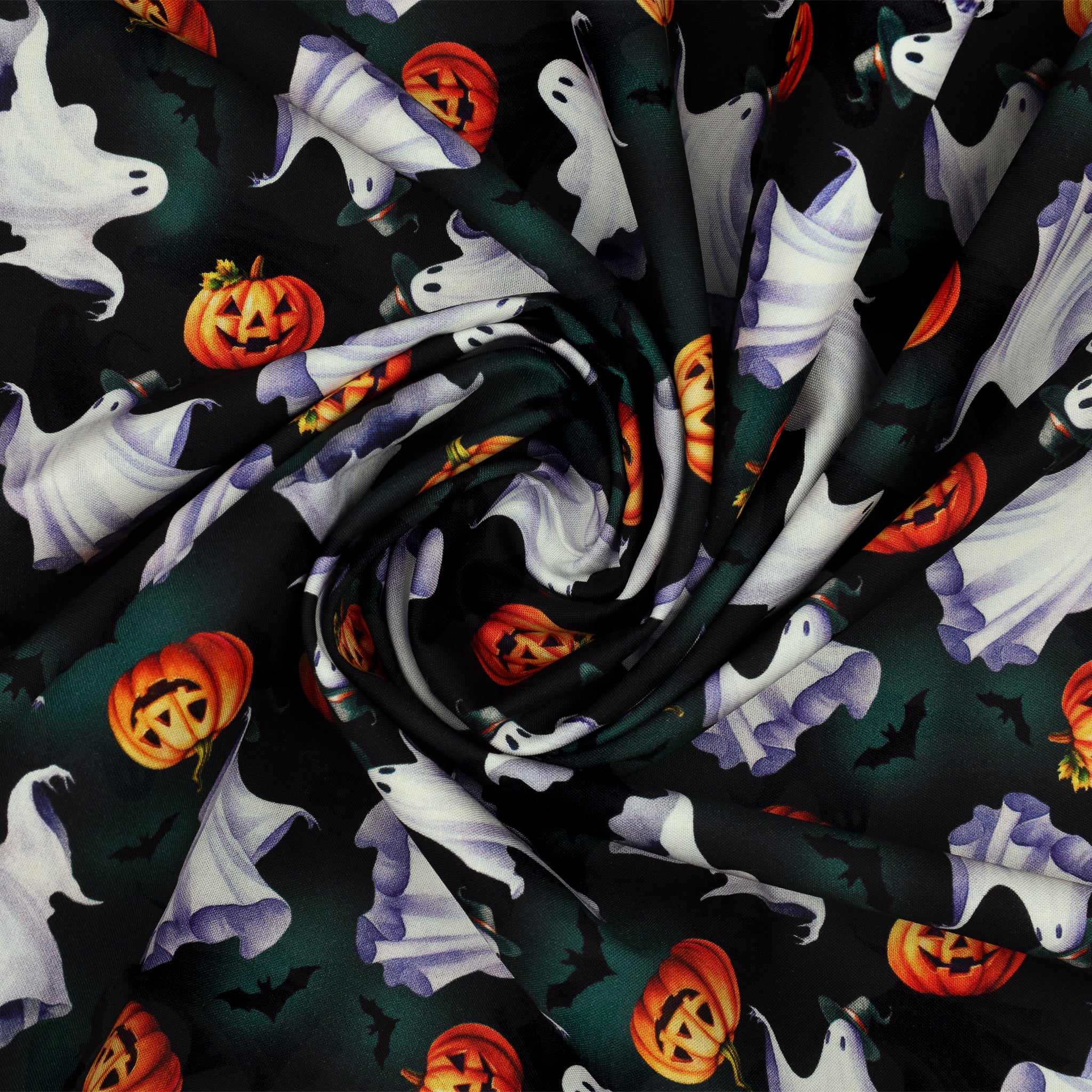 Ghostly Soiree Fabric Collection - Ghostly Parade Black - Image 2