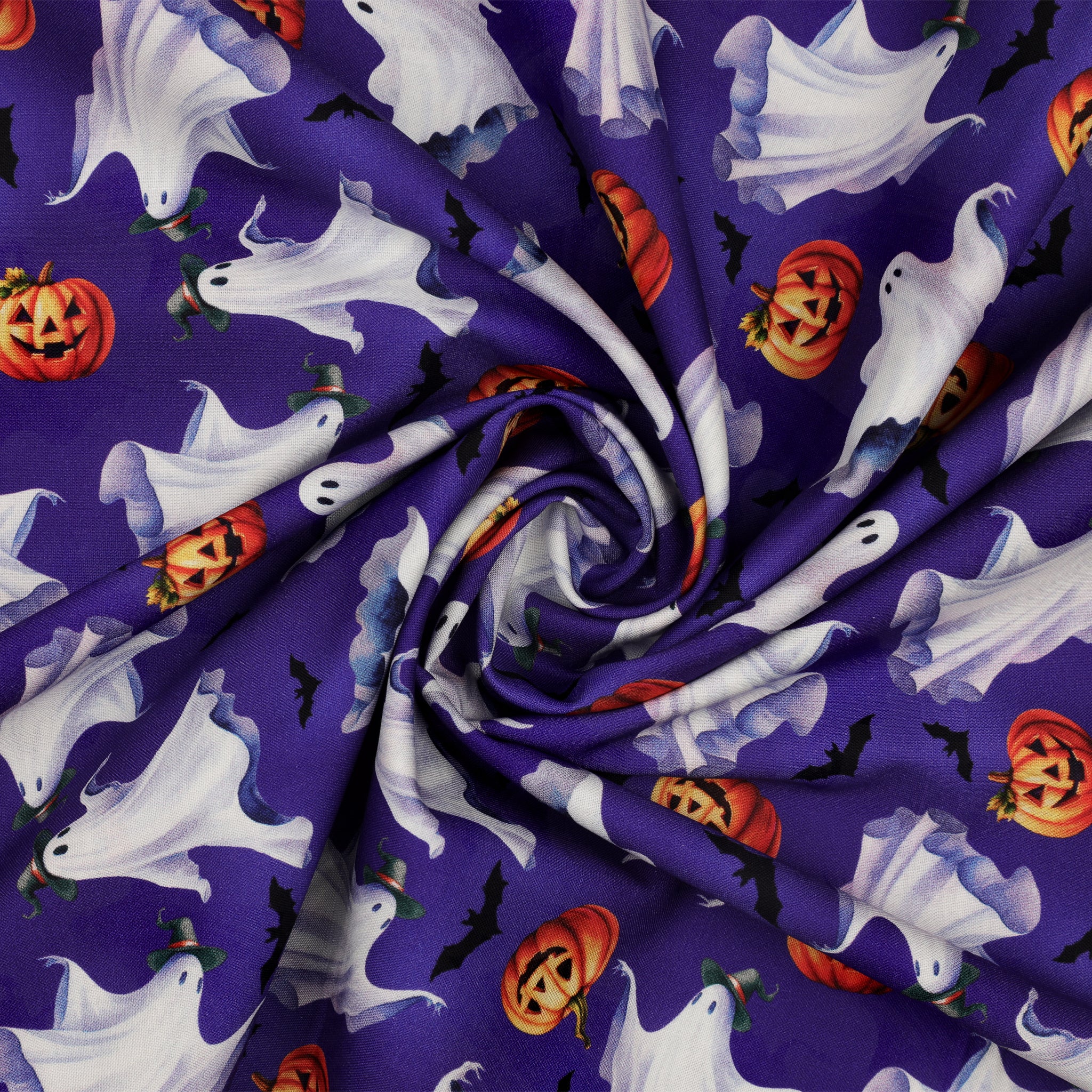 Ghostly Soiree Fabric Collection - Ghostly Parade Purple - Image 2