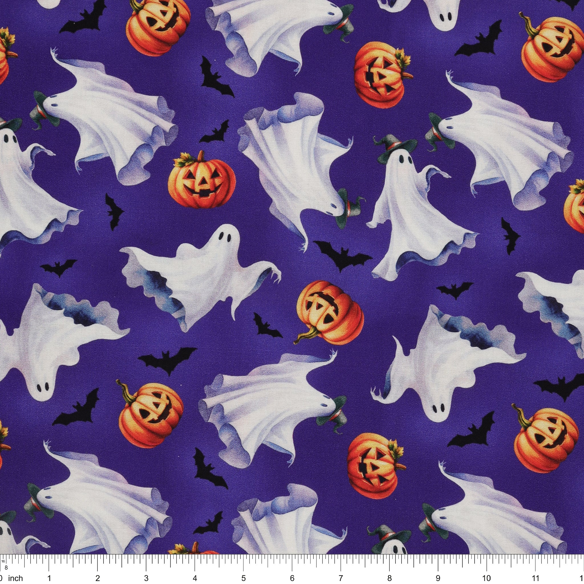 Ghostly Soiree Fabric Collection - Ghostly Parade Purple - Image 3