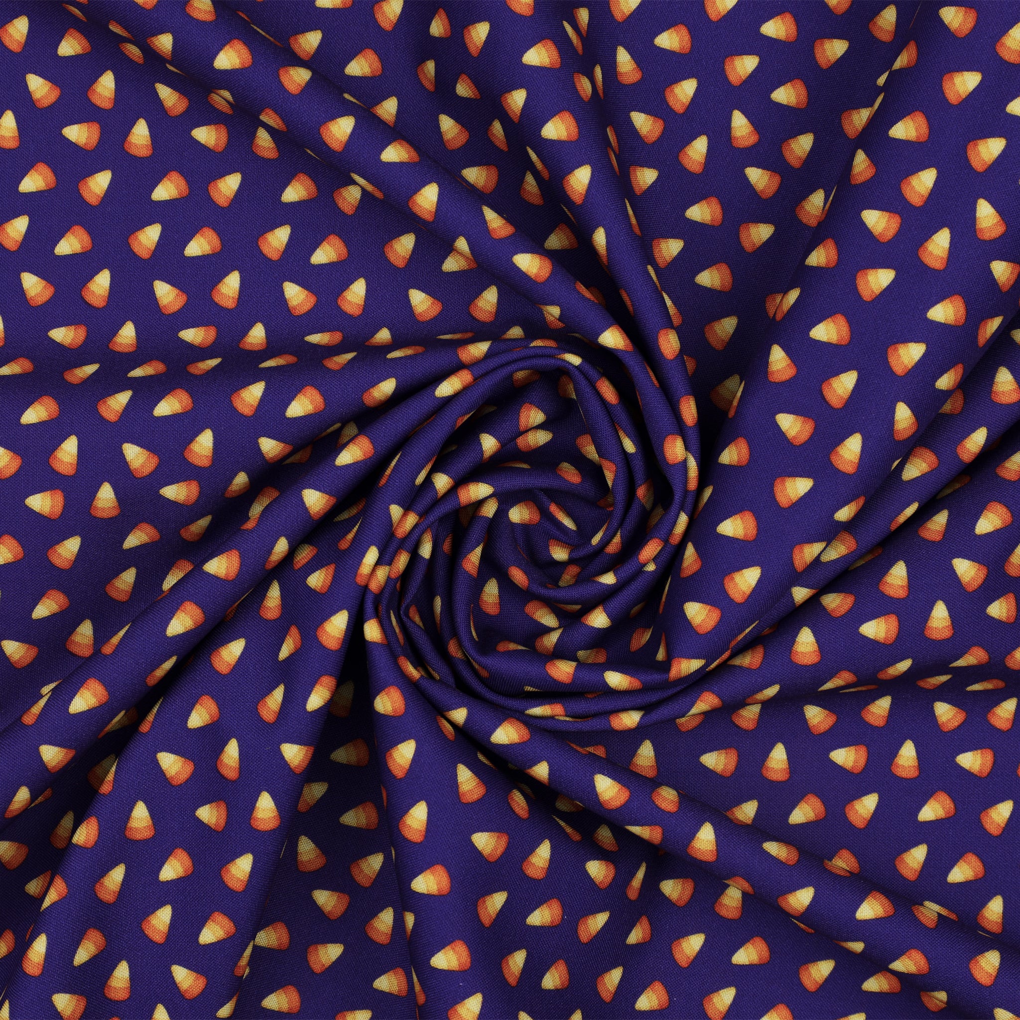 Ghostly Soiree Fabric Collection - Sweet Candy Corn Purple - Image 2