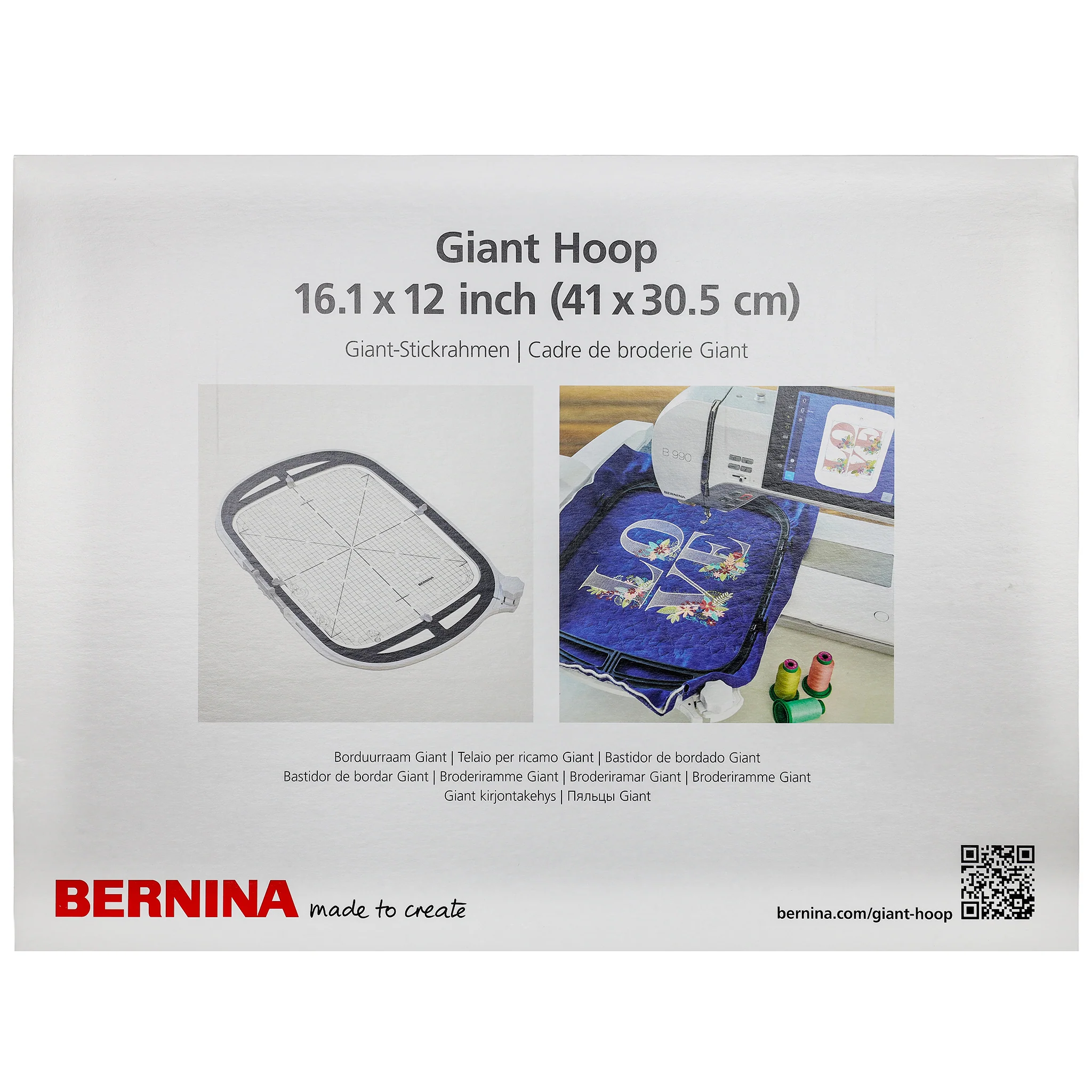 Giant Embroidery Hoop 12" x 16", Bernina #1052947000 - Image 3