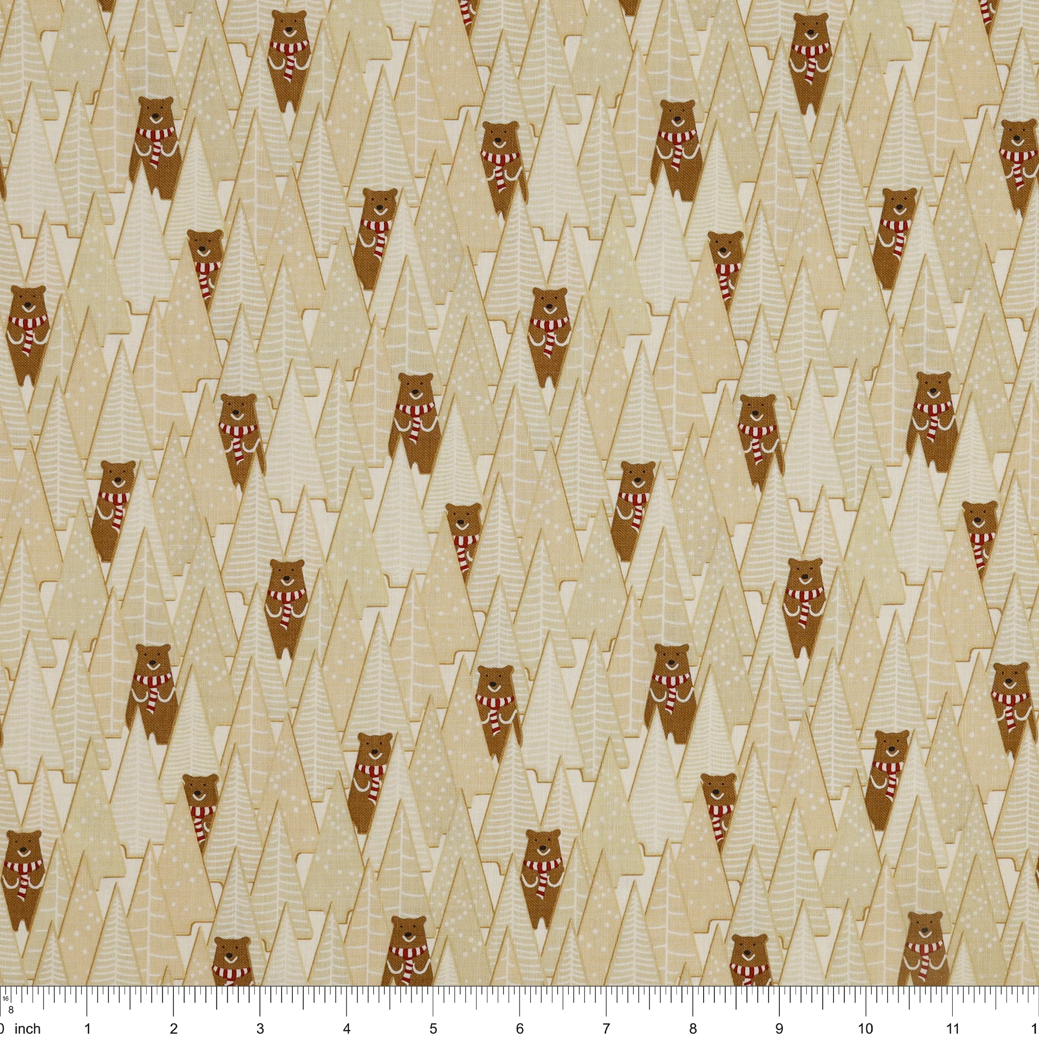 Gingerbread Lane Fabric Collection - Gingerbread Forest Frost - Image 3