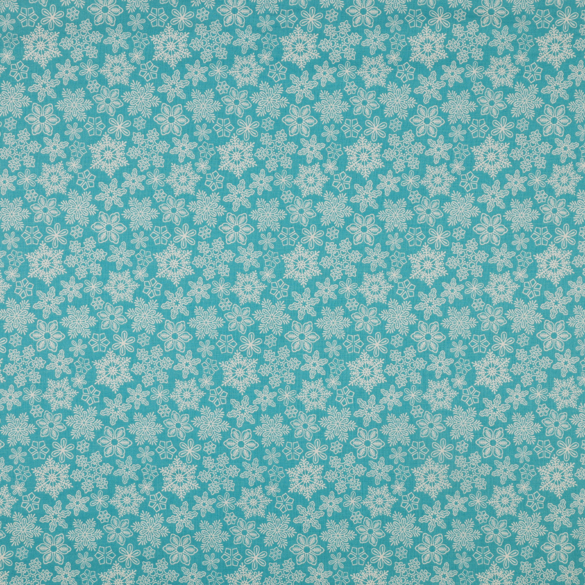 Gingerbread Lane Fabric Collection - Snowflakes Glacier