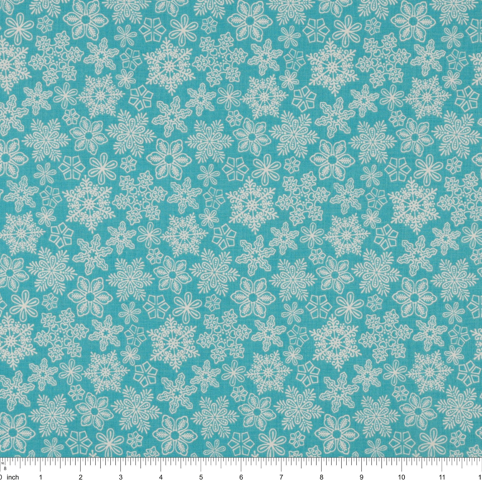 Gingerbread Lane Fabric Collection - Snowflakes Glacier - Image 3