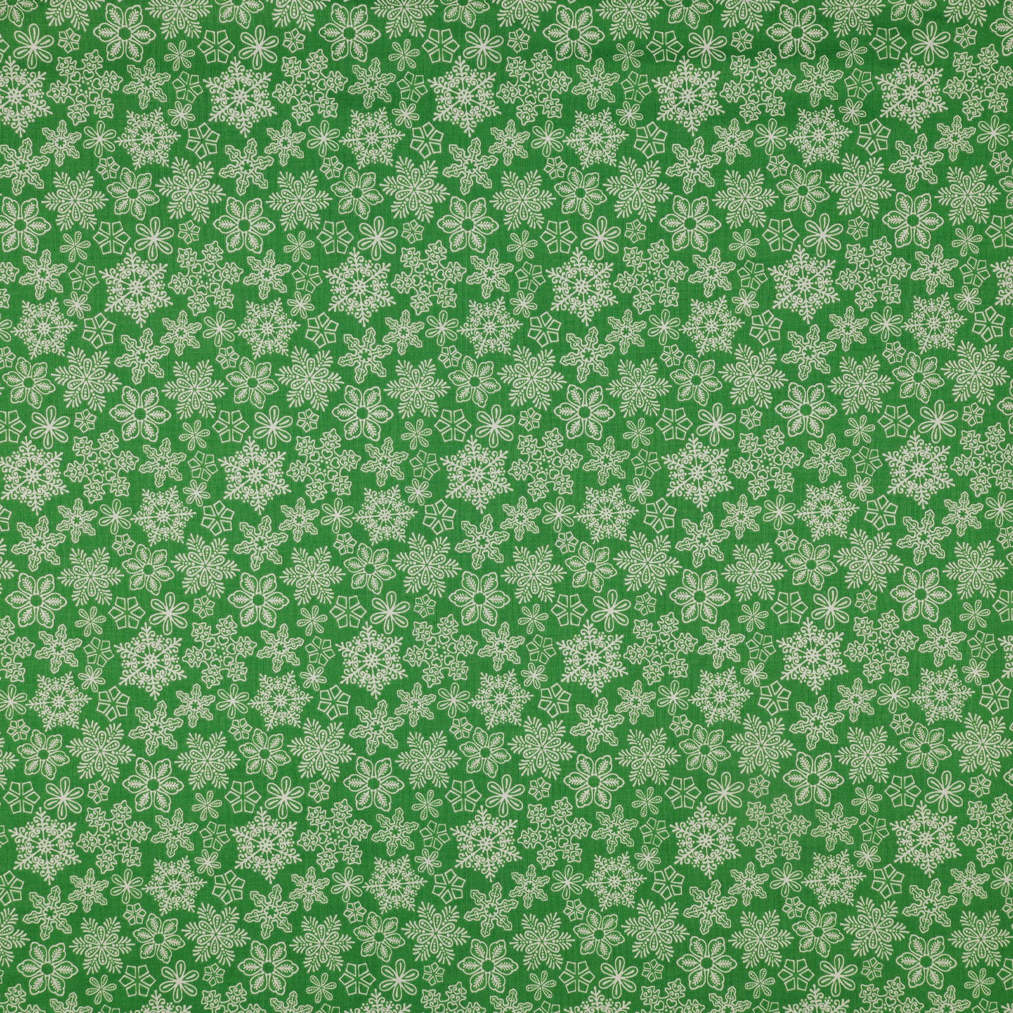 Gingerbread Lane Fabric Collection - Snowflakes Mistletoe