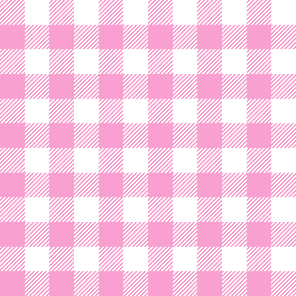 Gingham Fabric - Cupid Pink