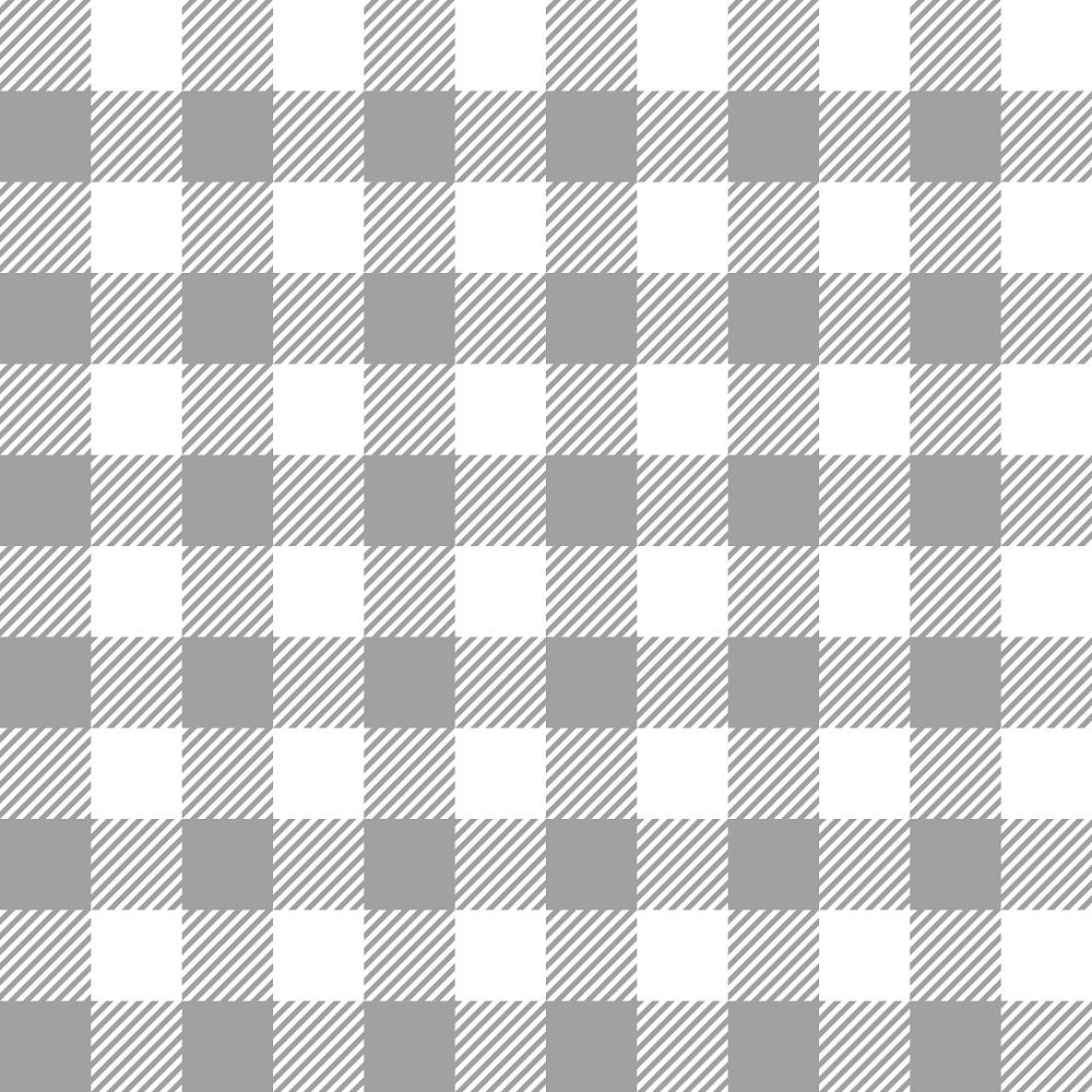 Gingham Fabric - Dusty Gray