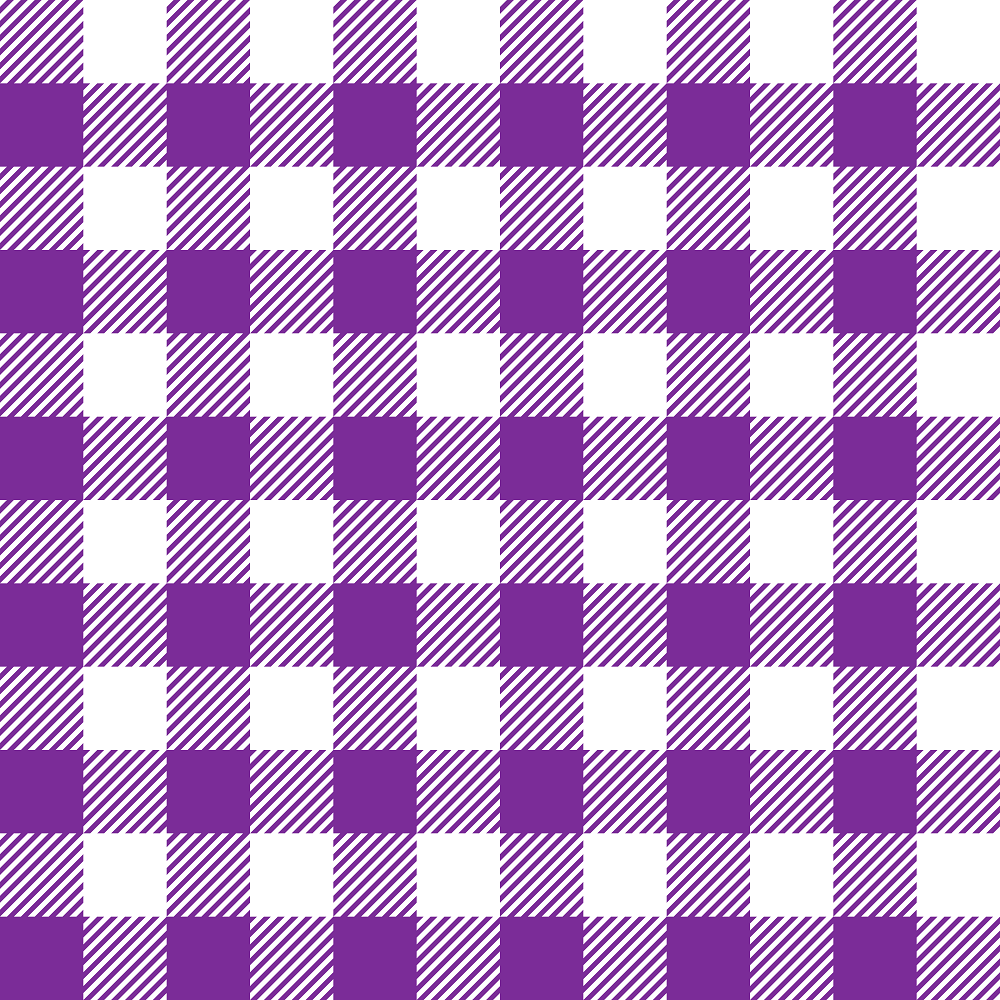 Gingham Fabric - Grape