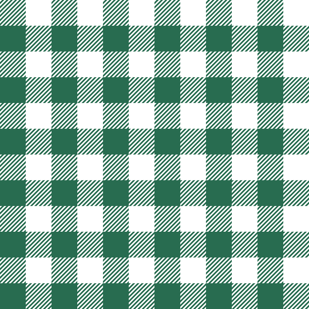 Gingham Fabric - Hunter Green