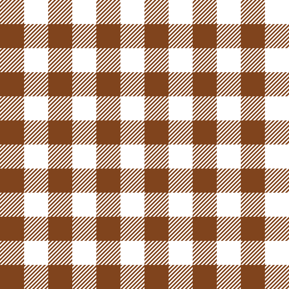 Gingham Fabric - Russet