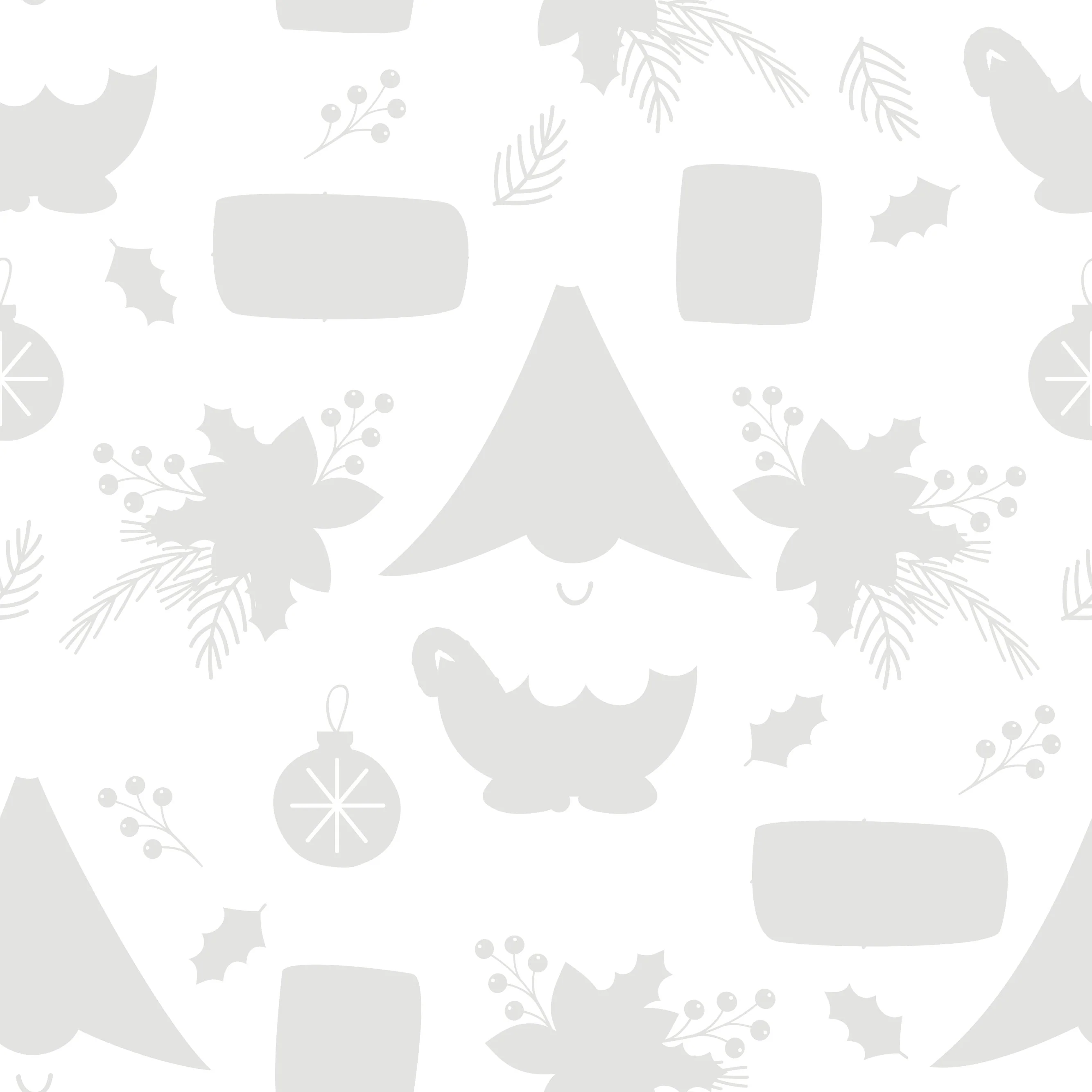 Gnome With Presents Tone on Tone Fabric - Image 2