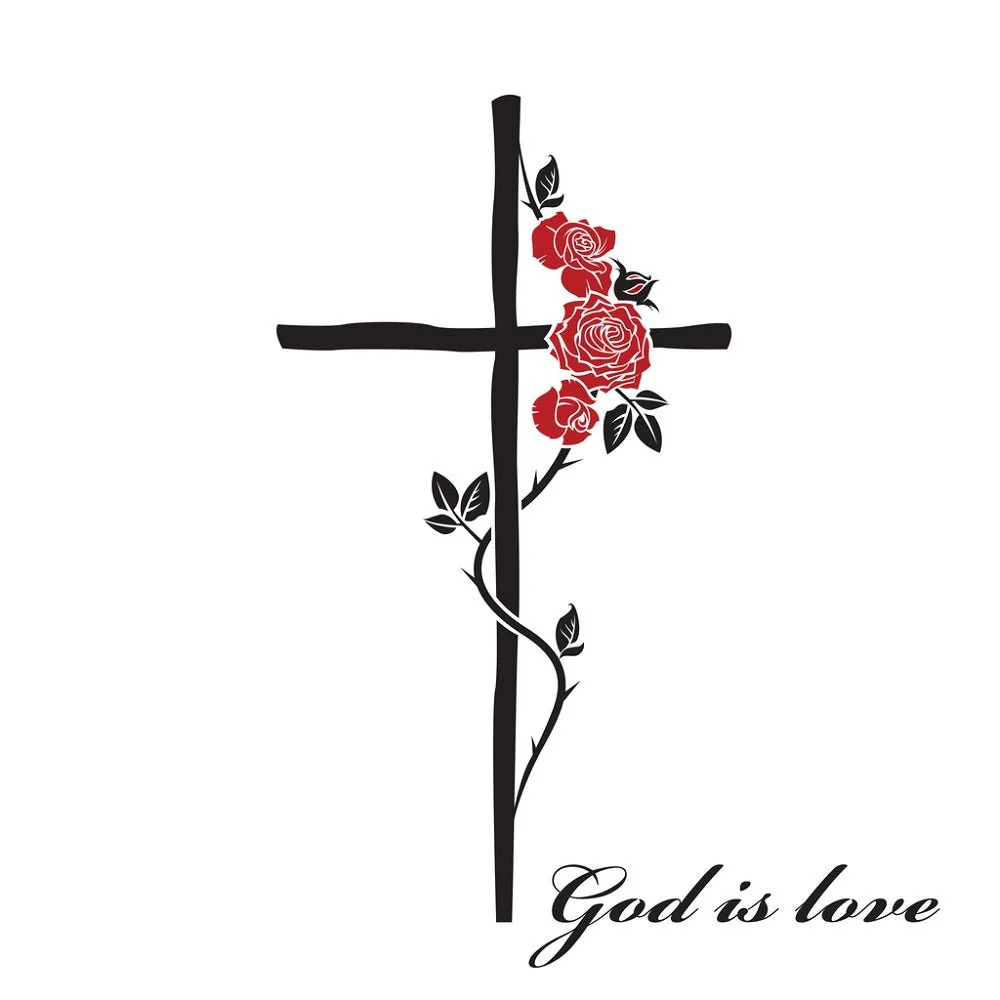 God Is Love Fabric Panel