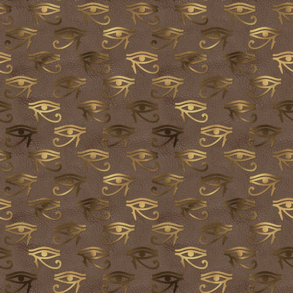Golden Ancient Egypt Pattern #2 Fabric