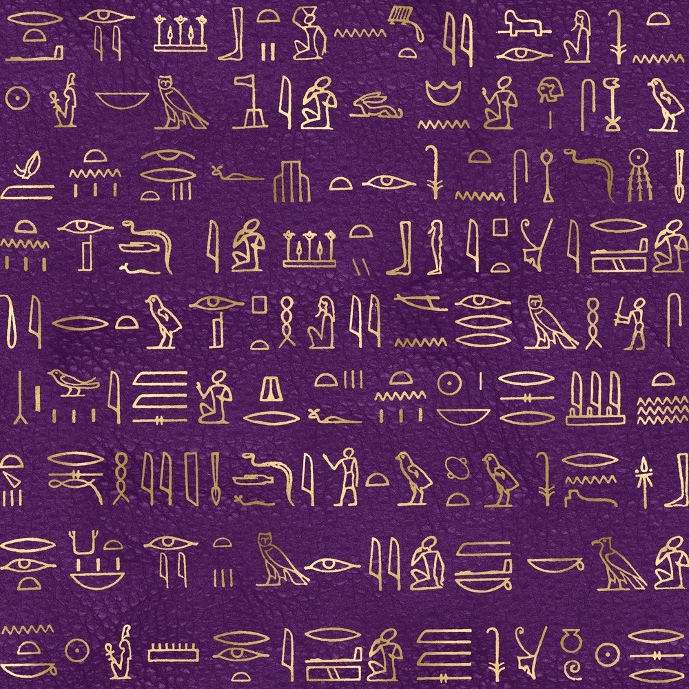 Golden Ancient Egypt Pattern #30 Fabric