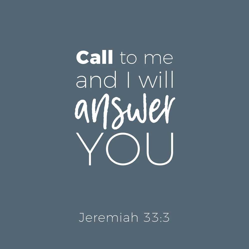 Gospel From Jeremiah Fabric Panel - Blue