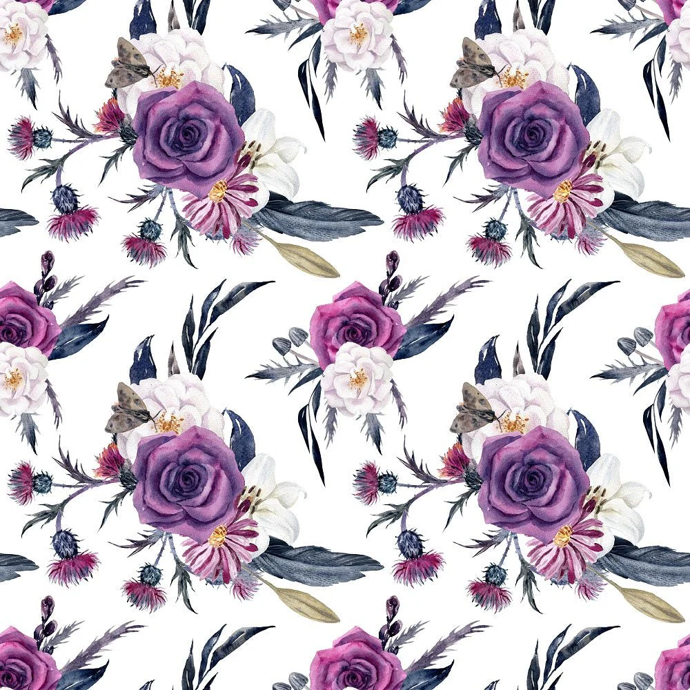 Gothic Floral Fabric