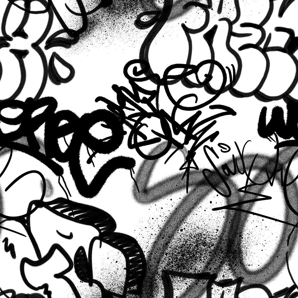 Graffiti Pattern #1 Fabric