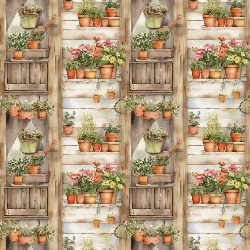 Grandma's Garden Pattern #7 Fabric